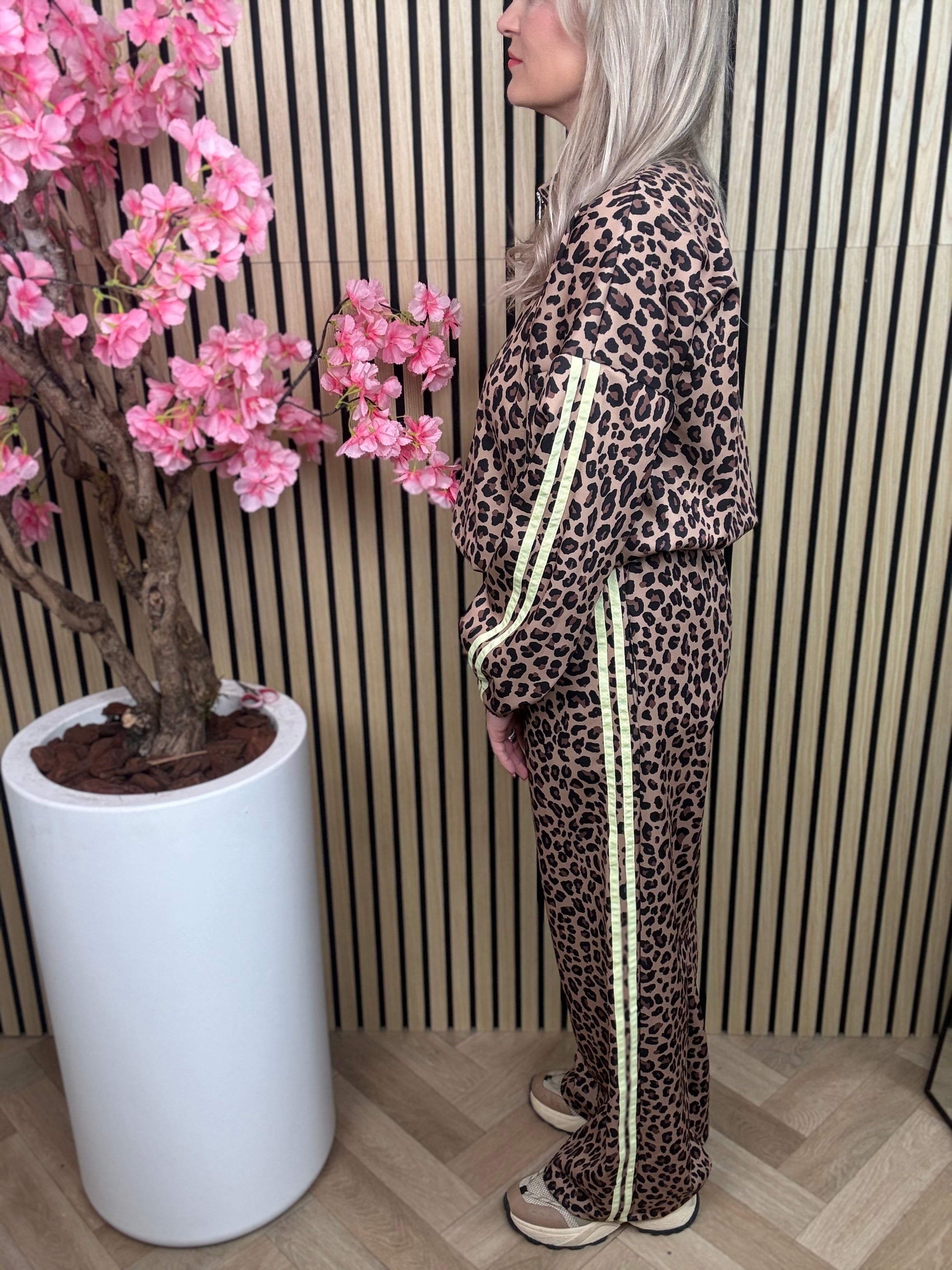 Jogging set | Leopard | Geel