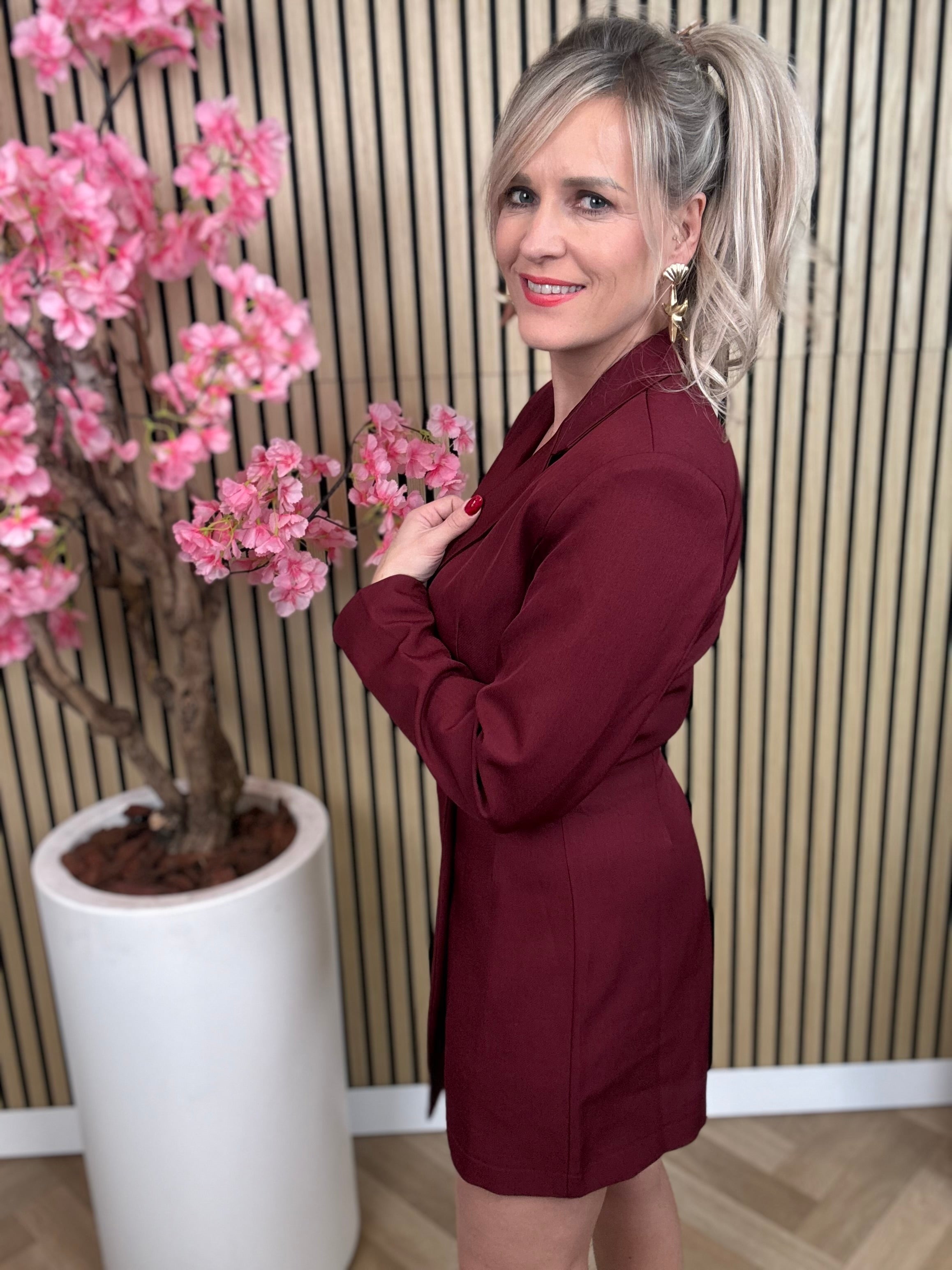 playsuit | Ambika | Bordeaux rood