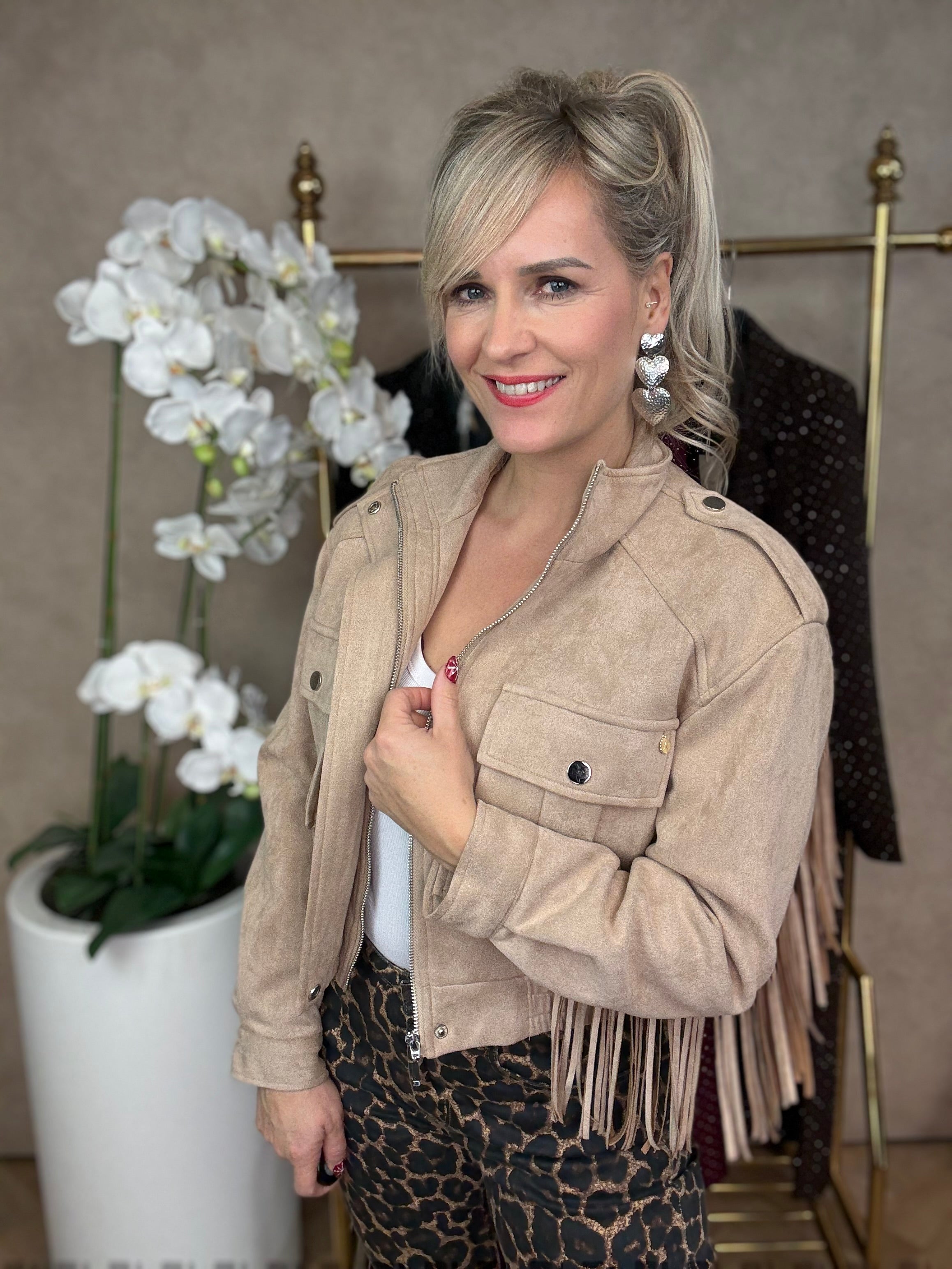 Jasje | Fringes | Taupe