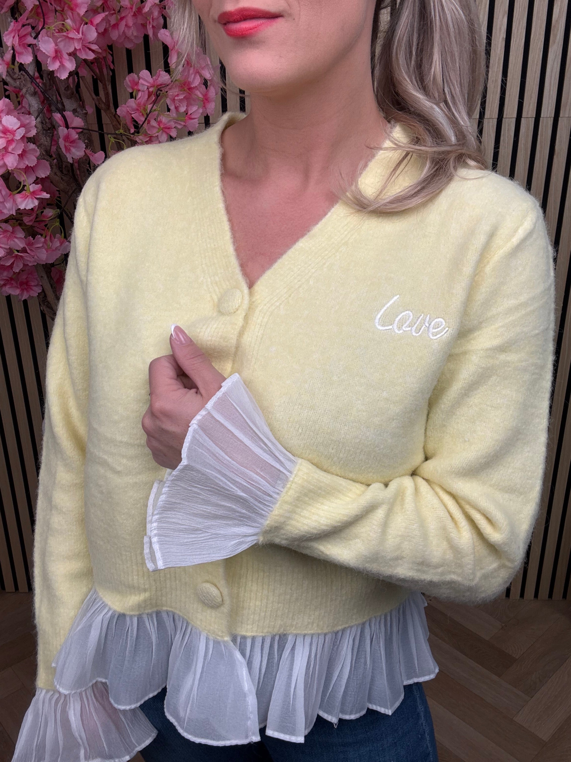 Vestje | Love | Geel