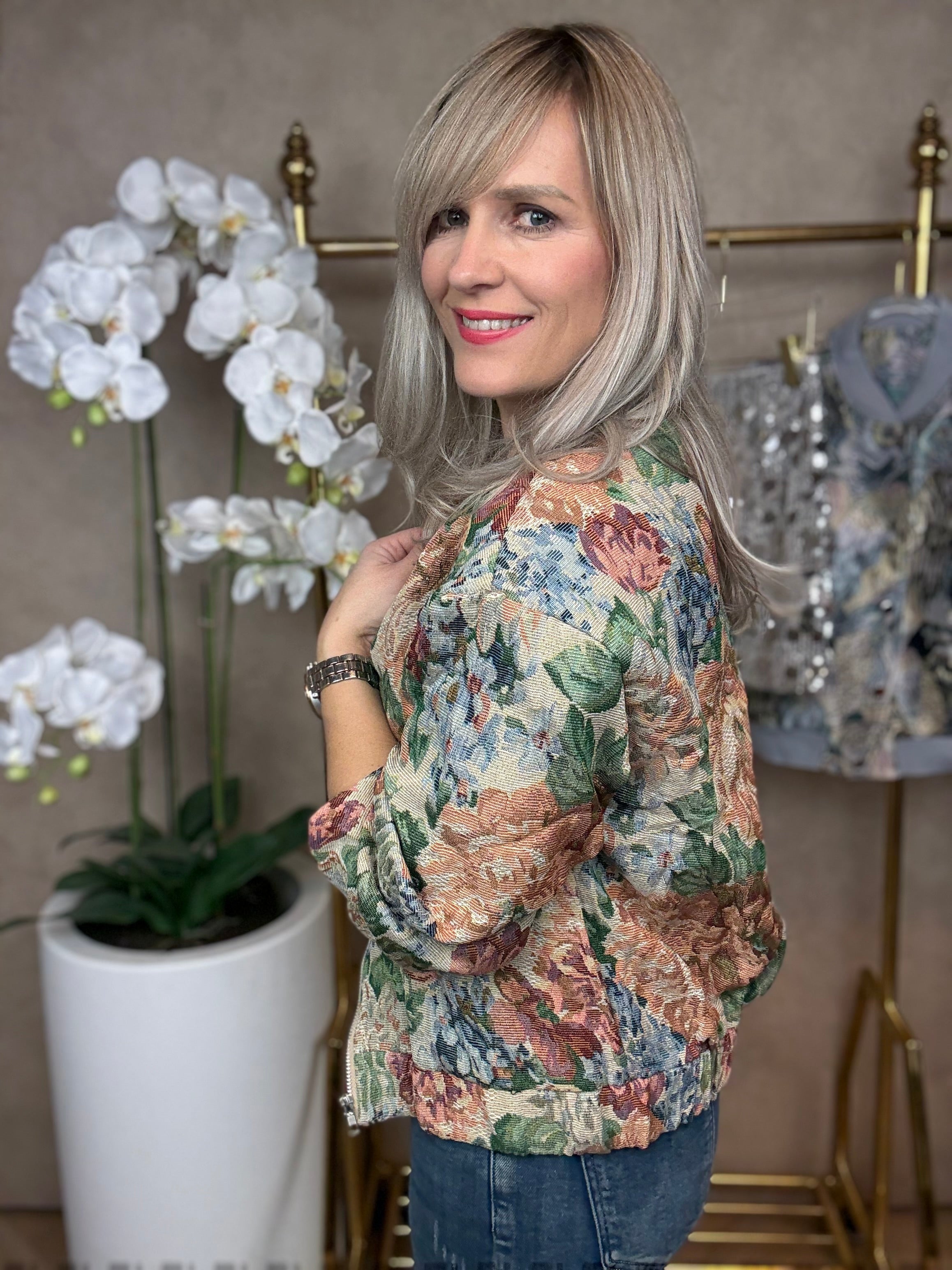 Jasje | Bloemenprint | Beige