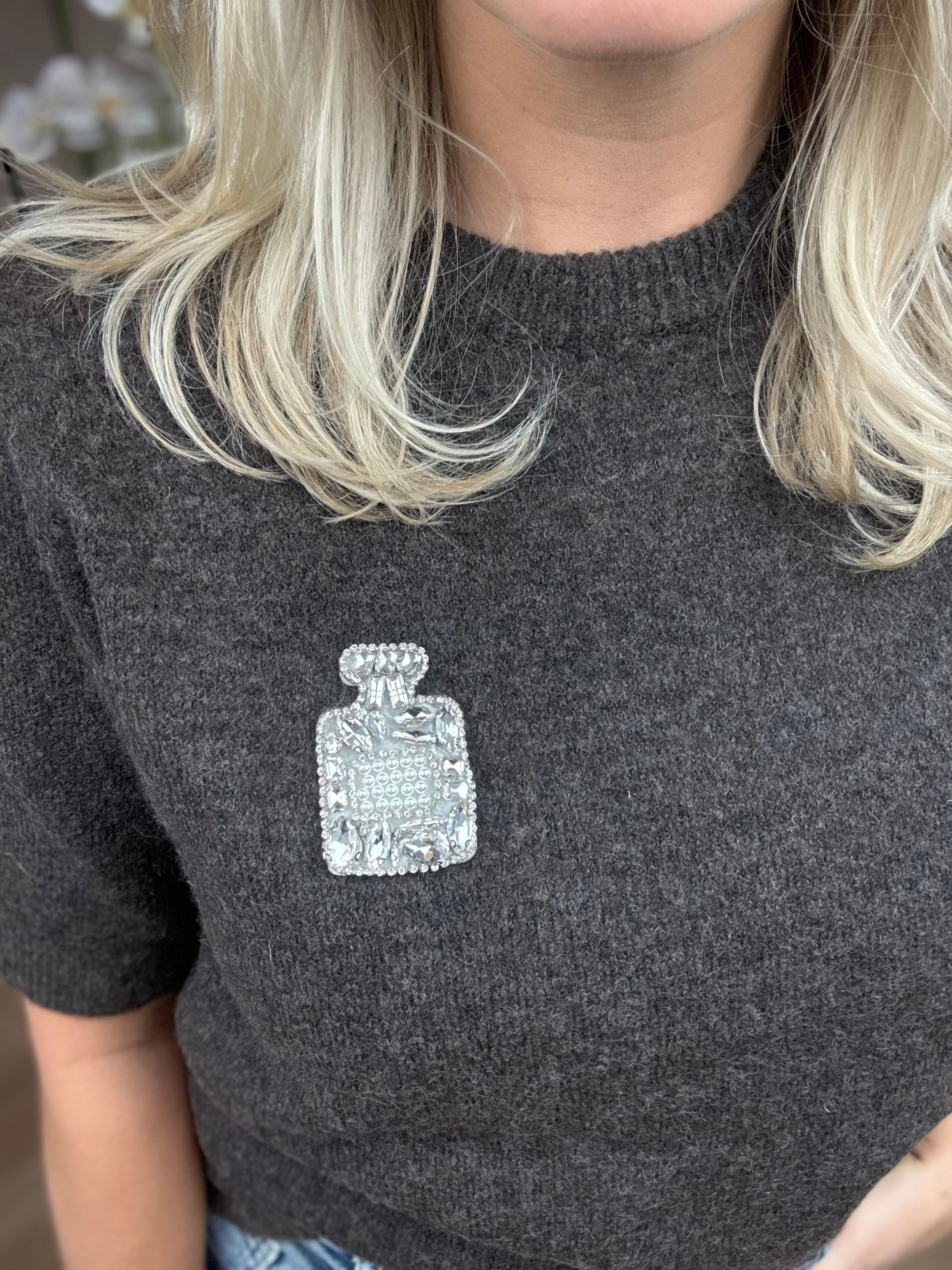 Shirt | Parfumflesje | Donkerbruin