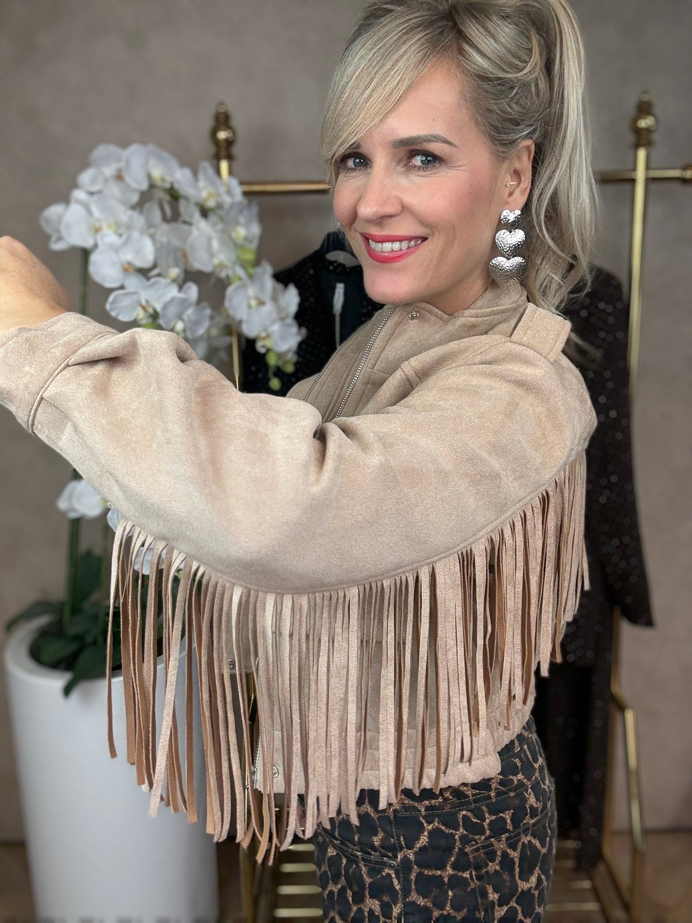 Jasje | Fringes | Taupe