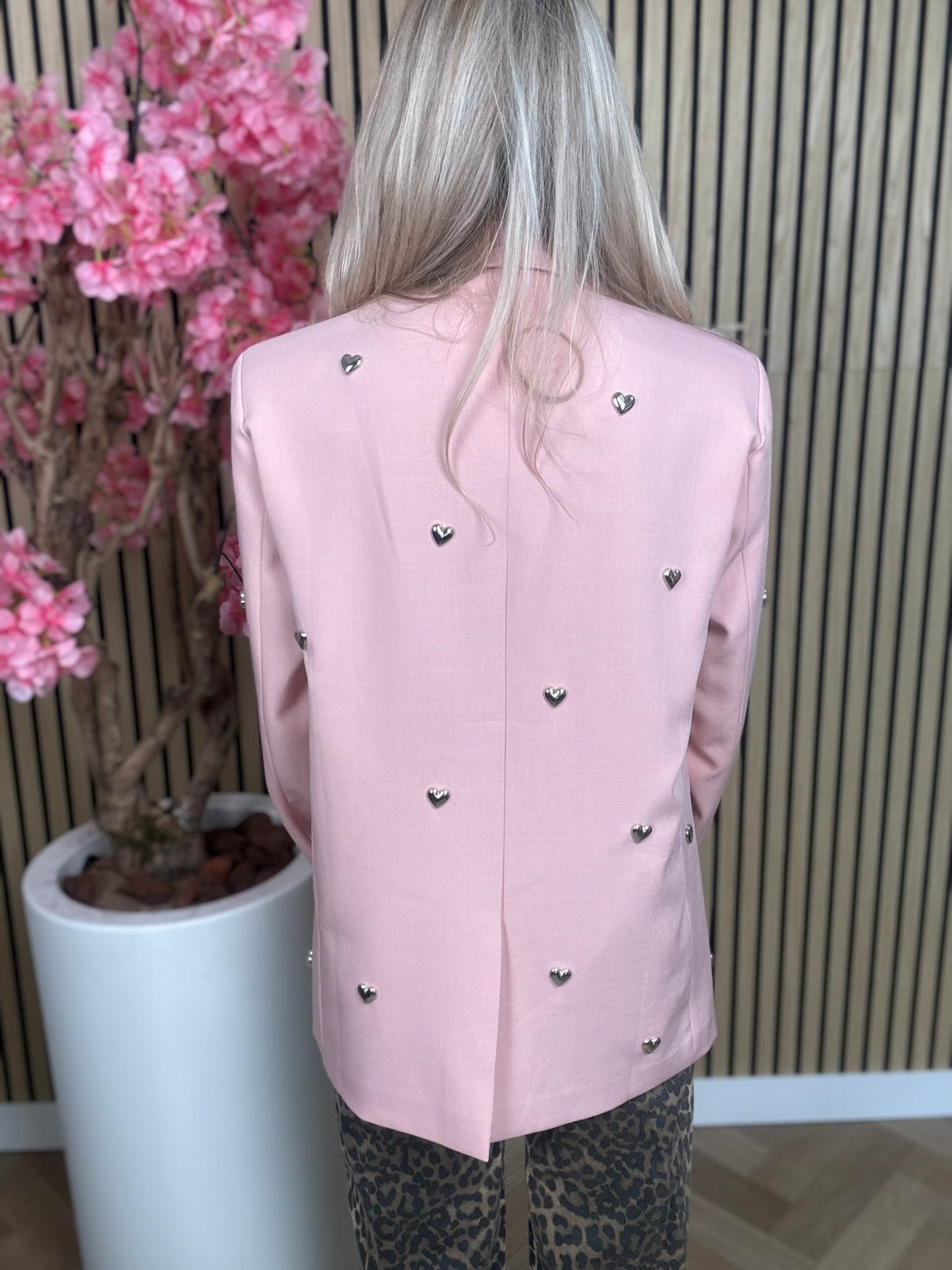 Blazer | Hartjes | Roze