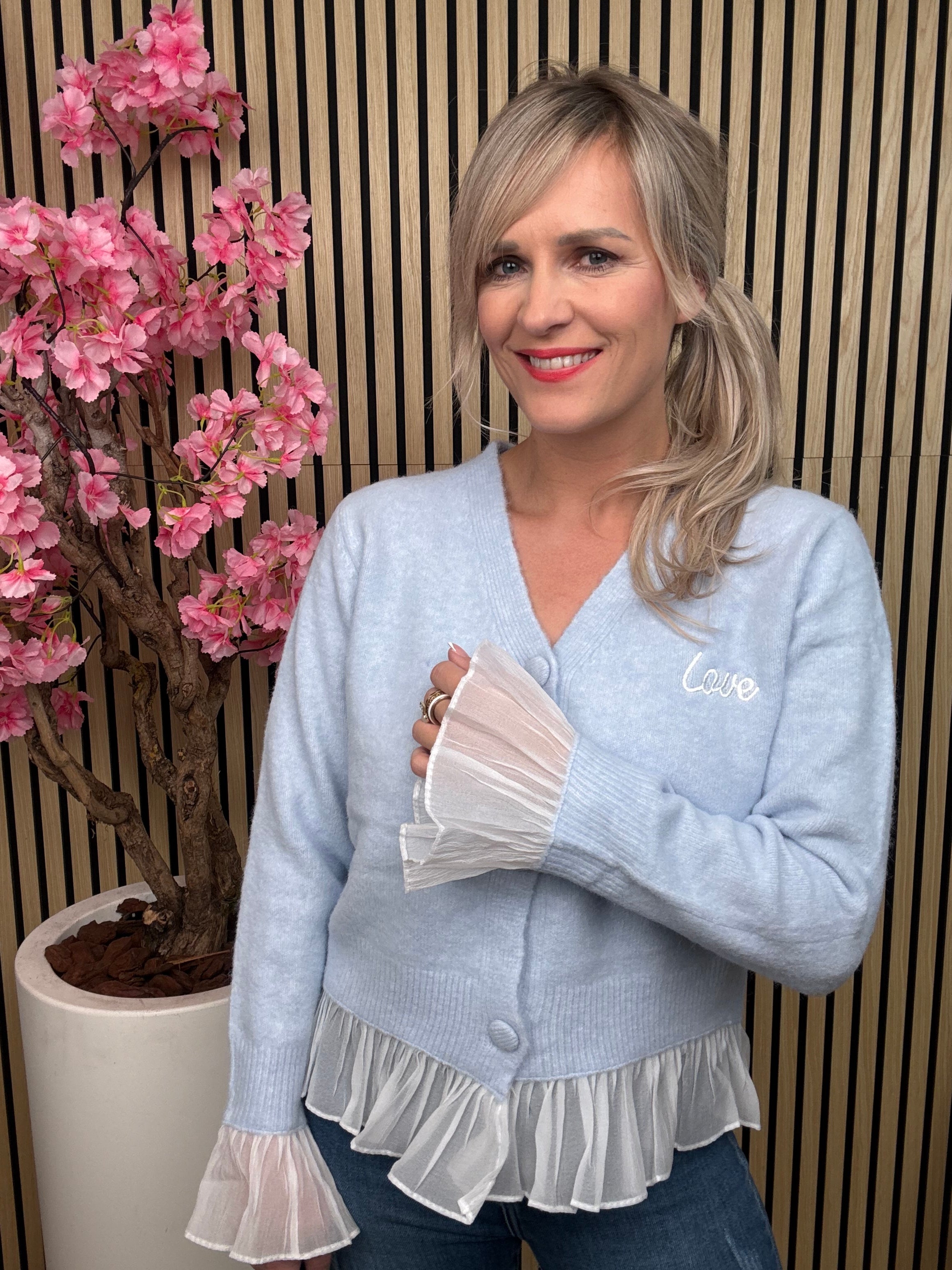 Vestje | Love | Blauw