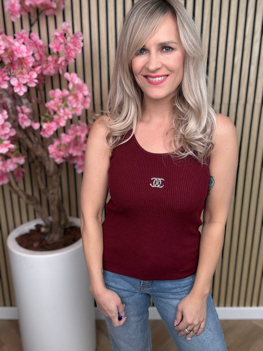 Top | Chic | bordeaux rood