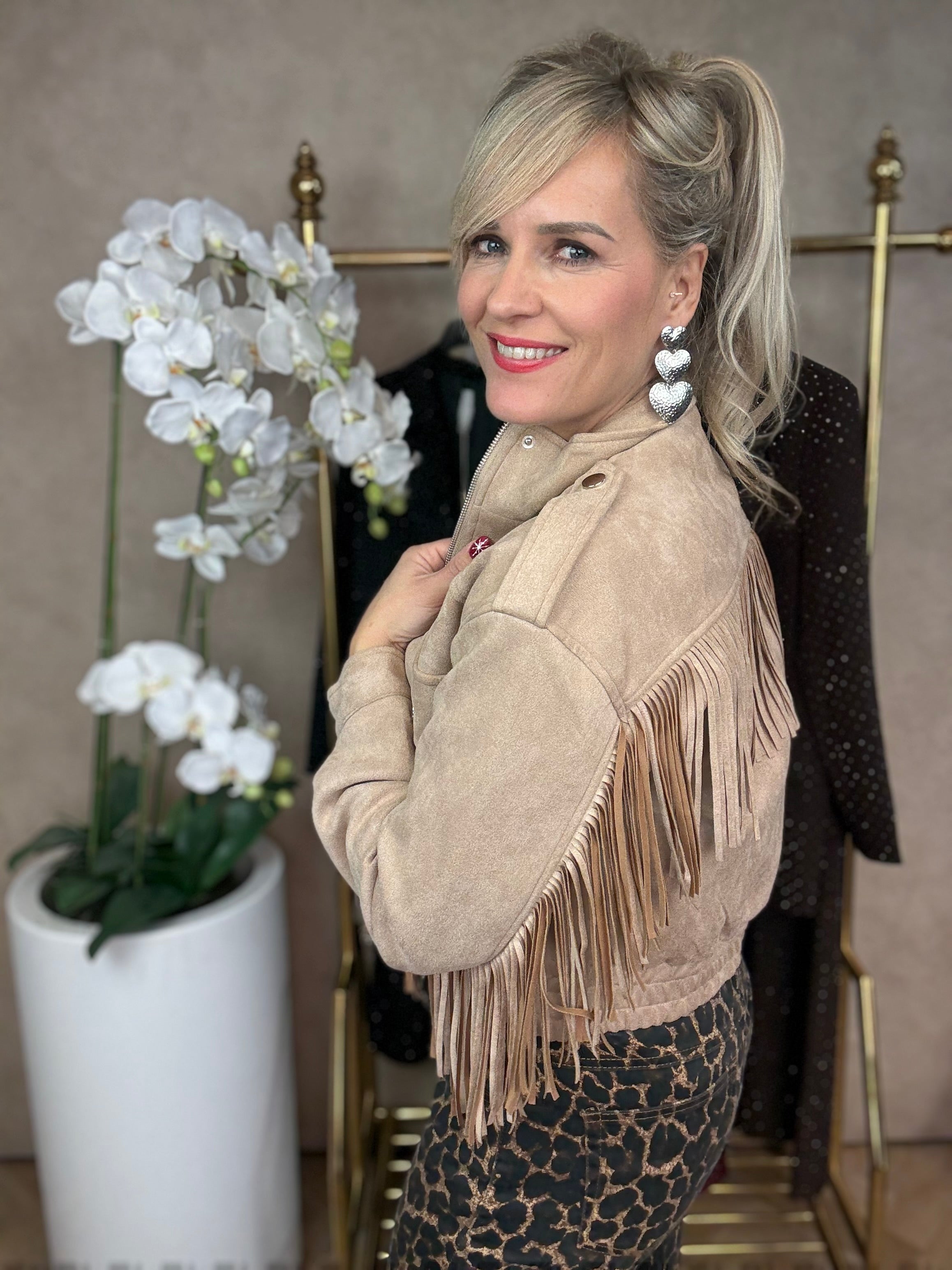 Jasje | Fringes | Taupe