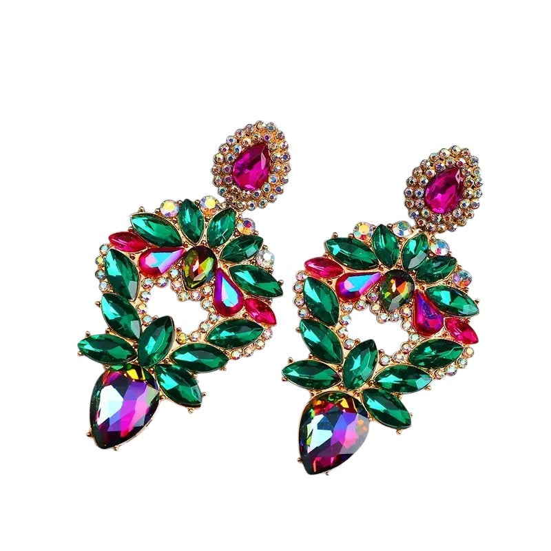 Glamoureuze | Oorbellen | Groen