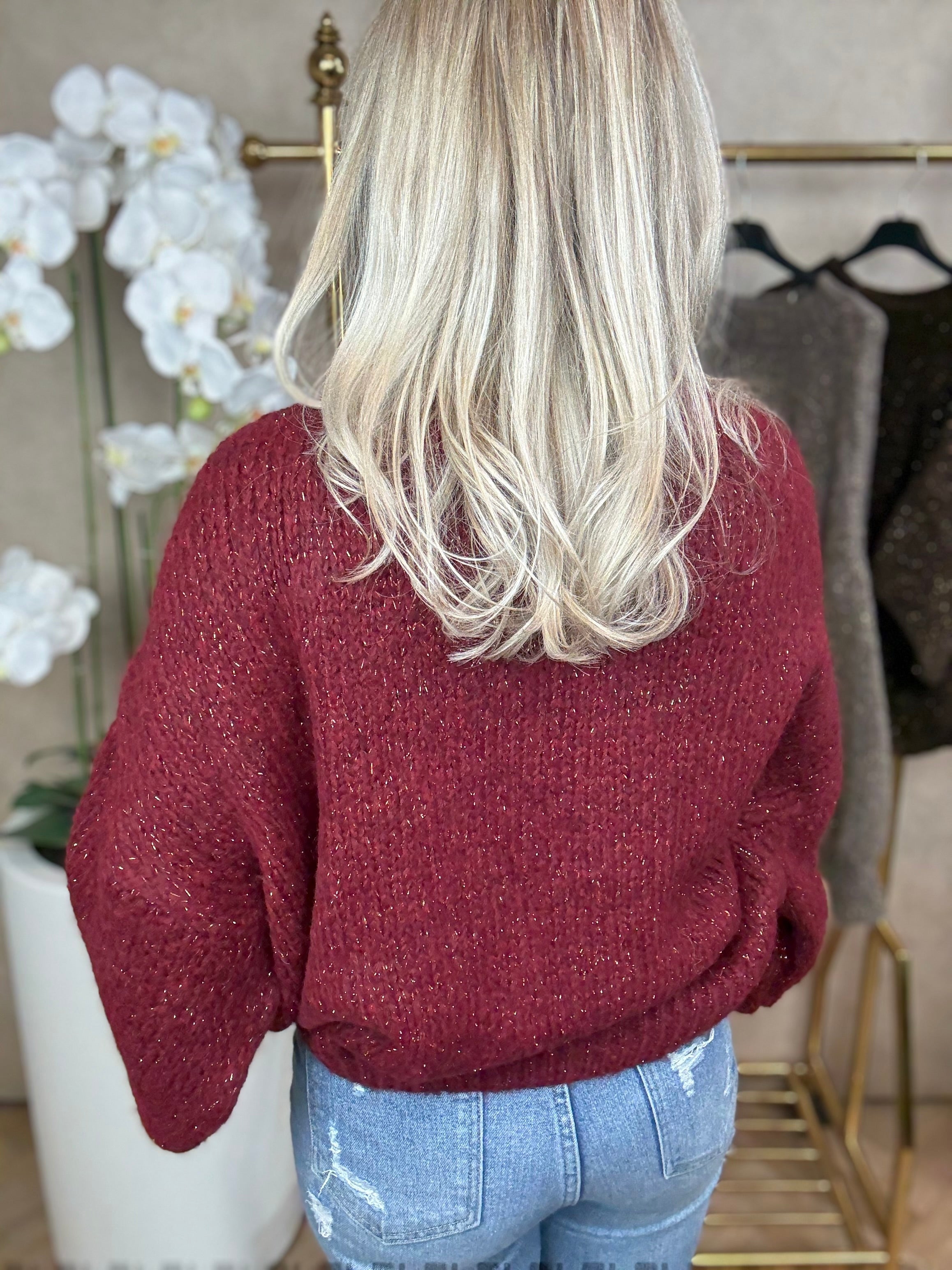 Trui | Ambika gebreid | Bordeaux