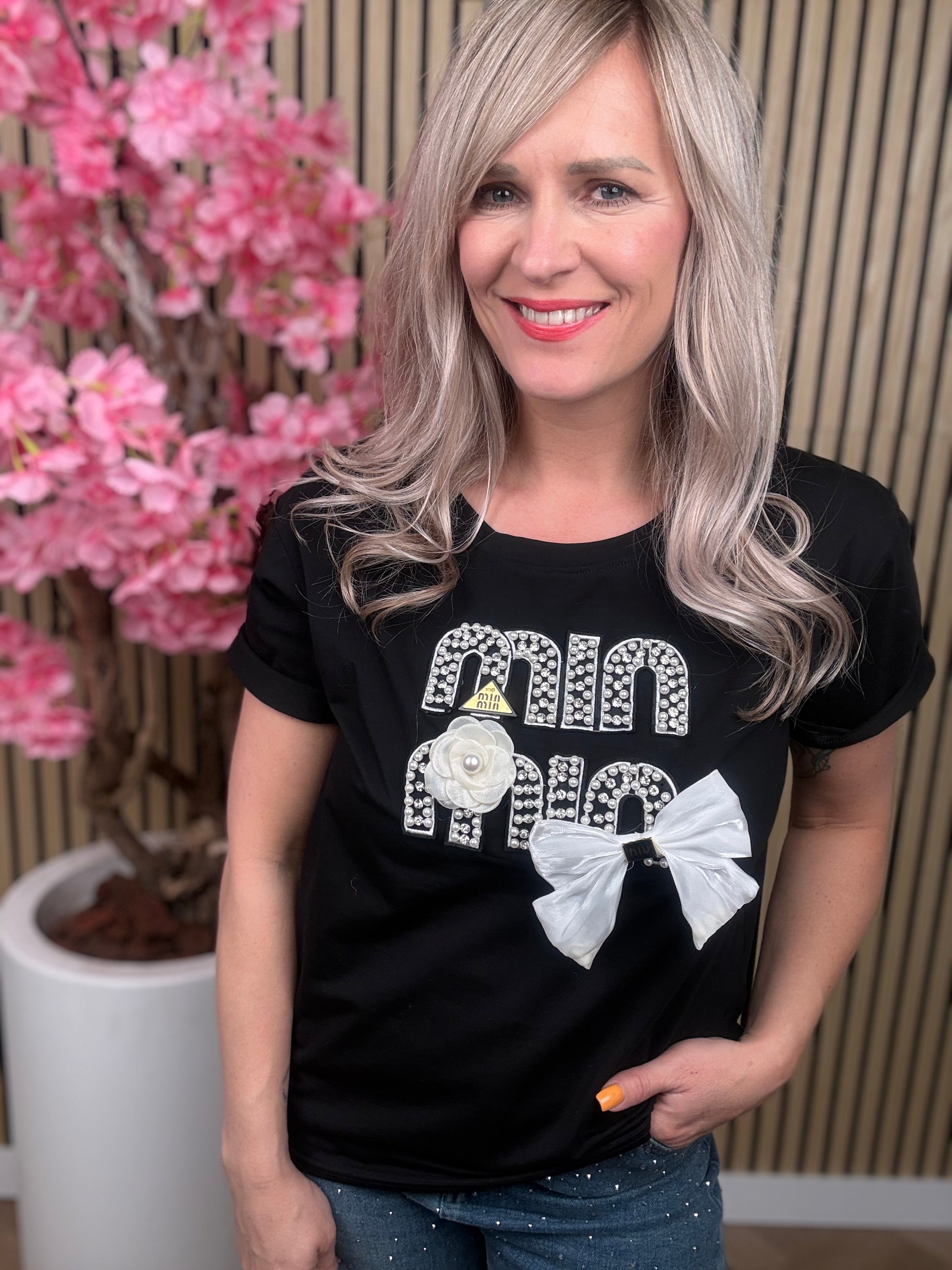 Shirt | MI | Zwart