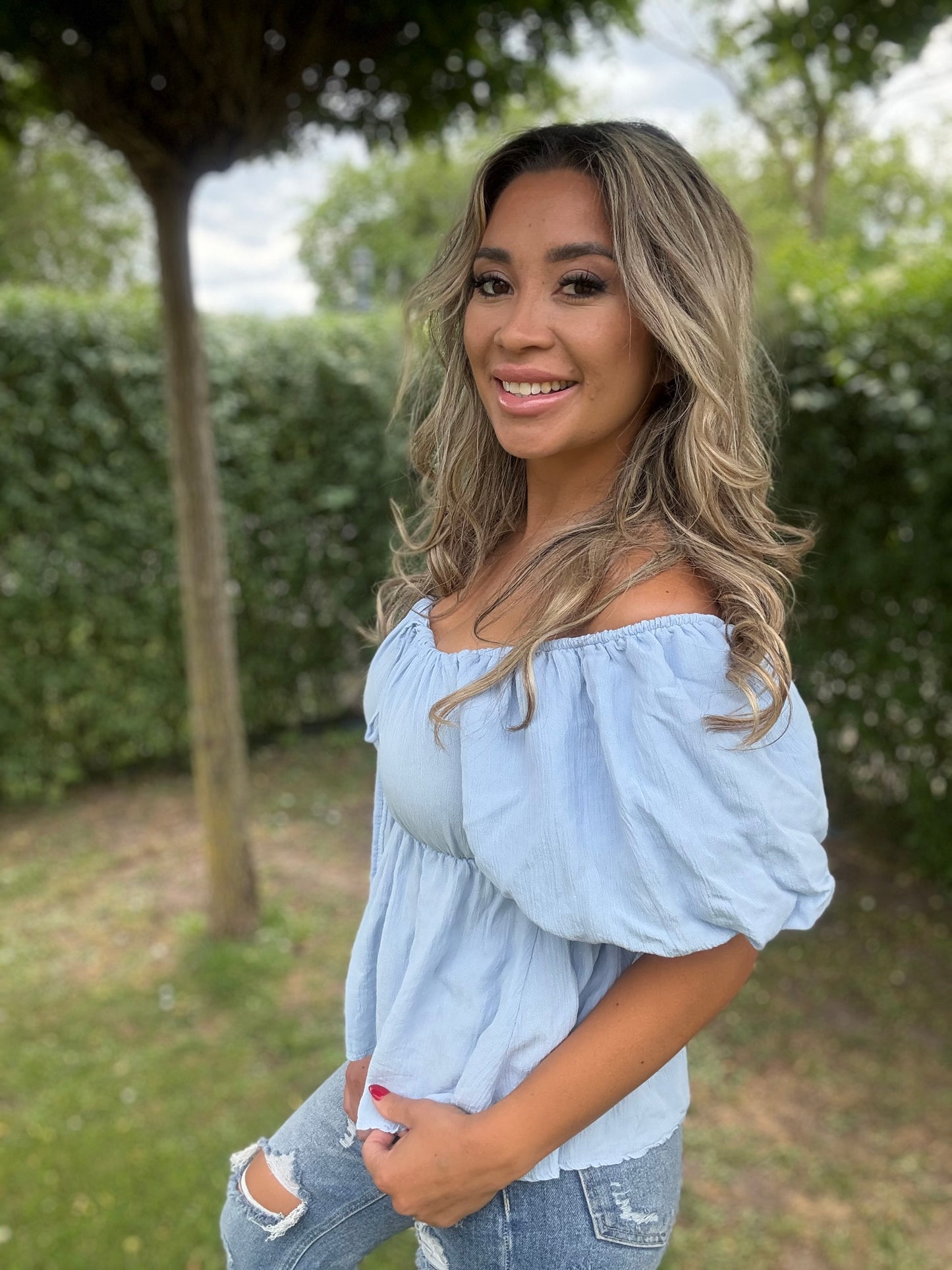 Top | Claire | Blauw
