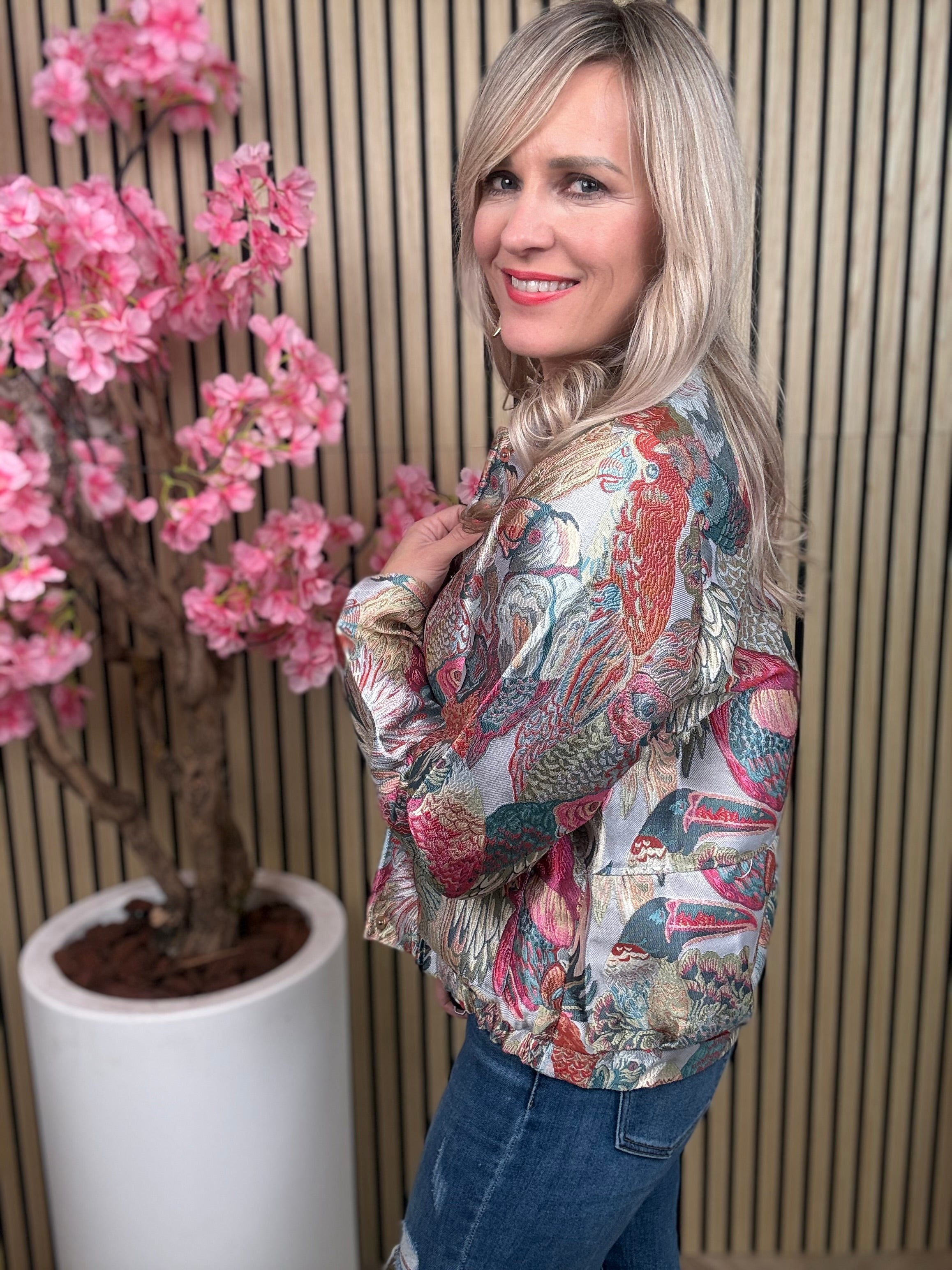 Bomberjack Lang | Vogel | Roze