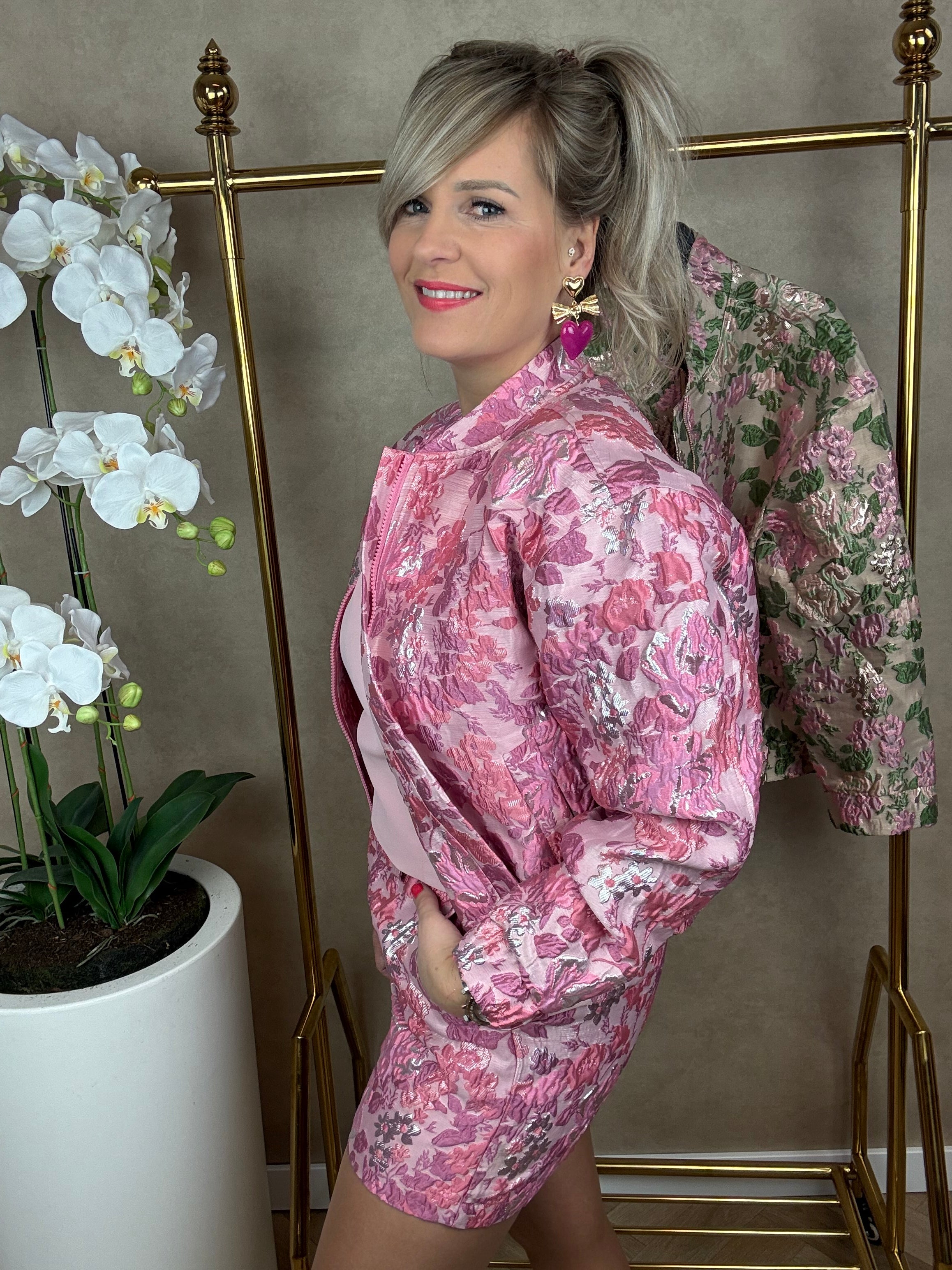 Bomber | Flower| Roze
