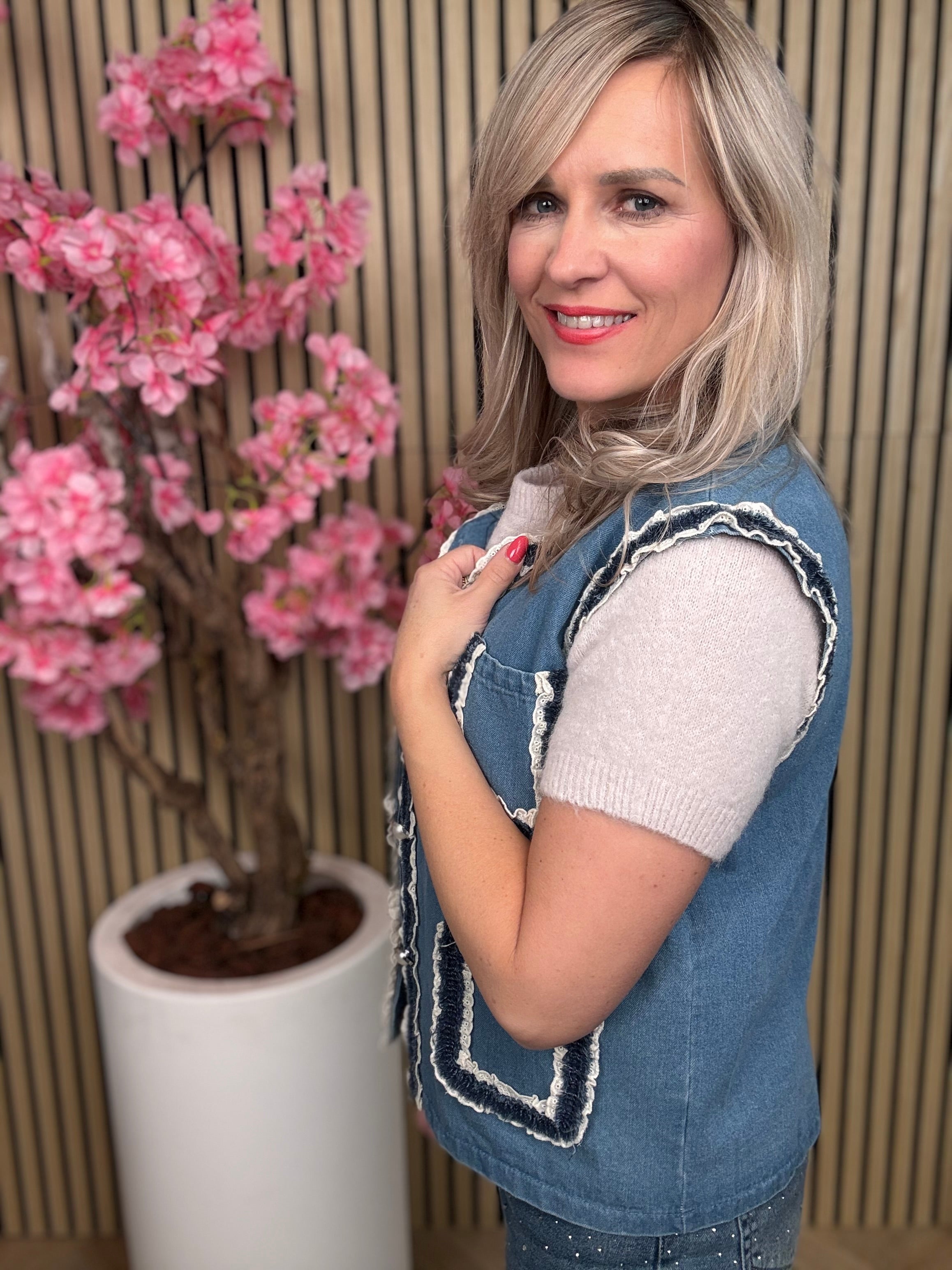 Gillet | Spijkerstof | Blauw