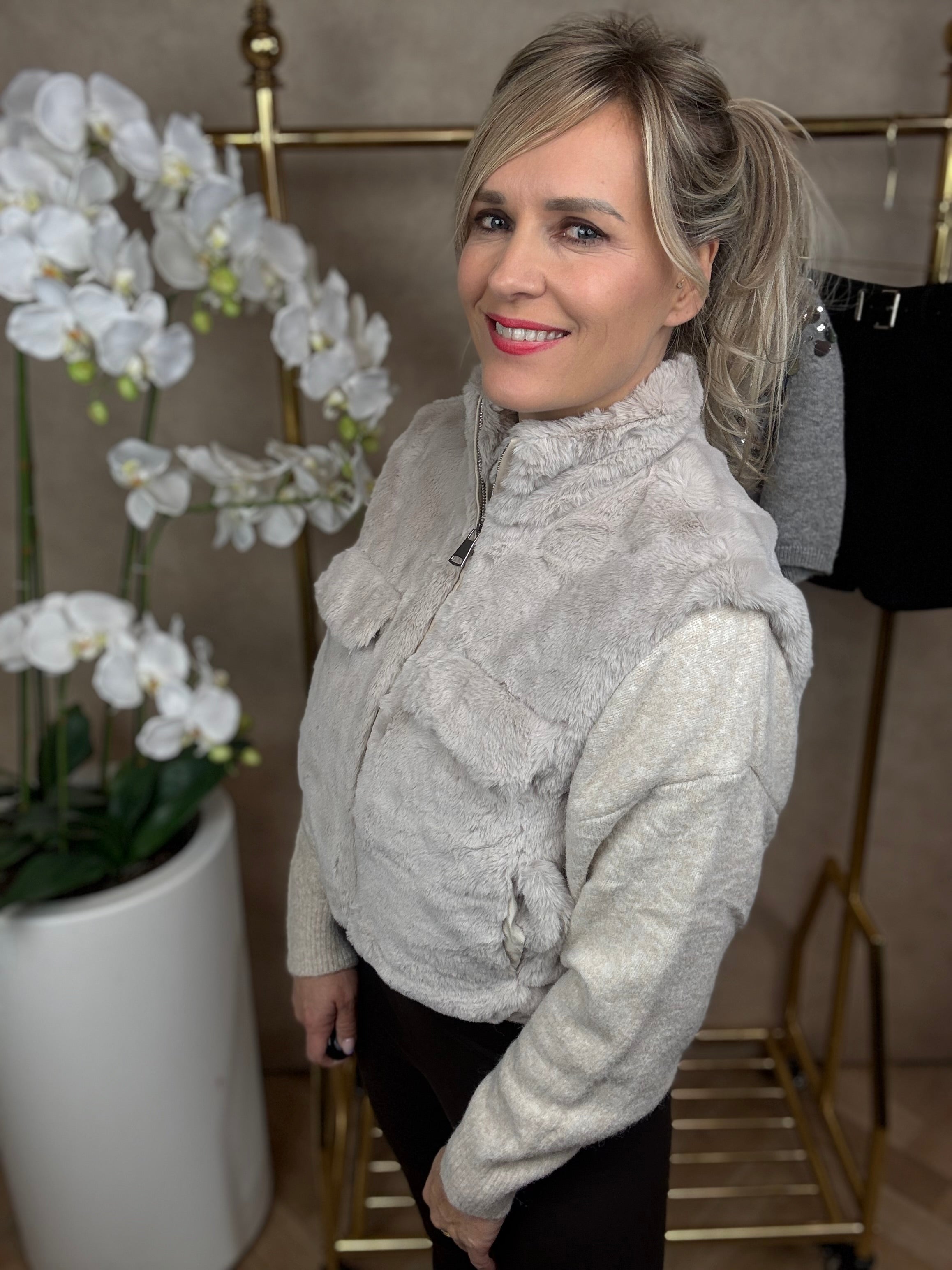 Bodywarmer| Bont | Taupe