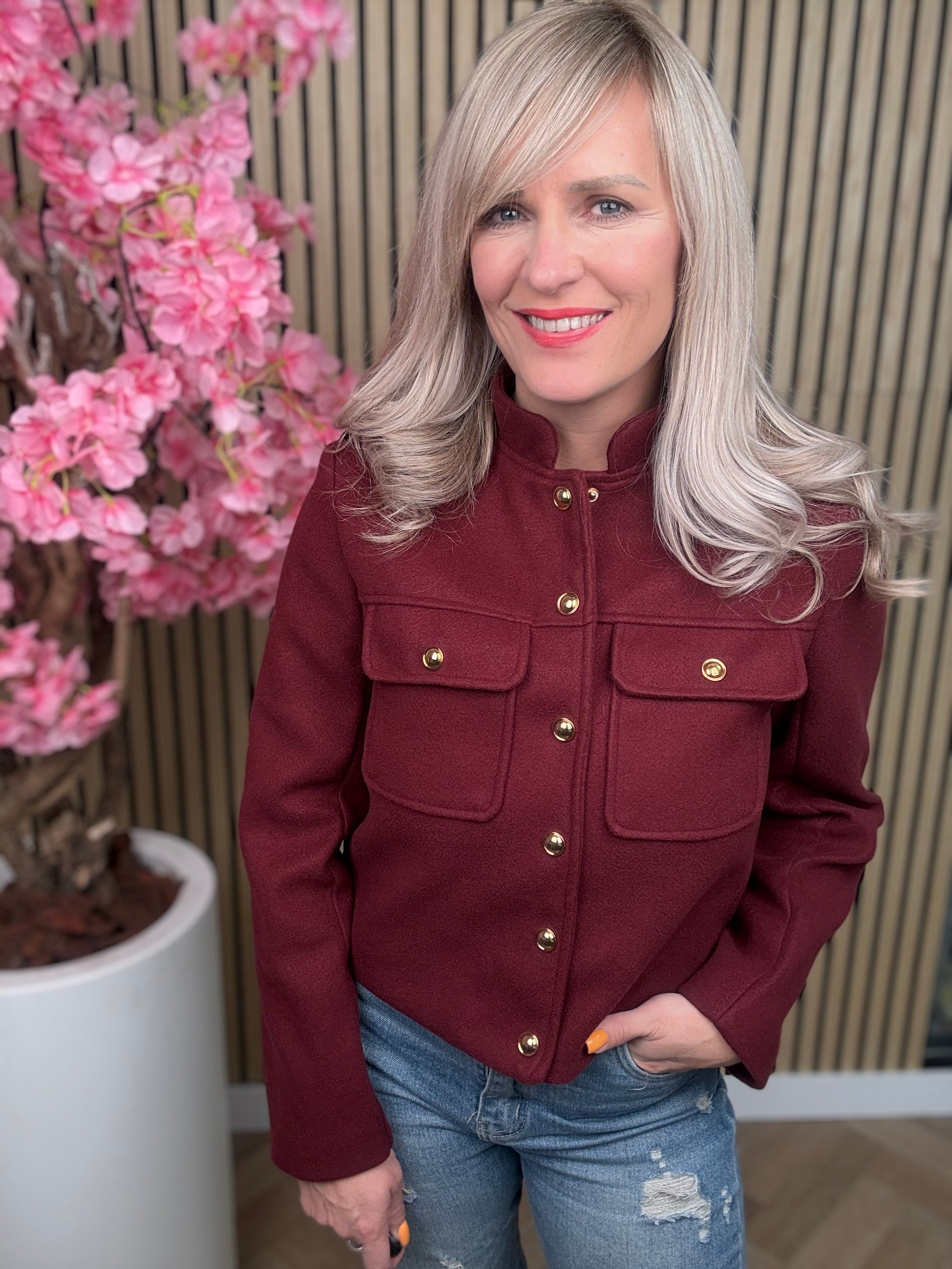 Jasje | Britt | Bordeaux rood