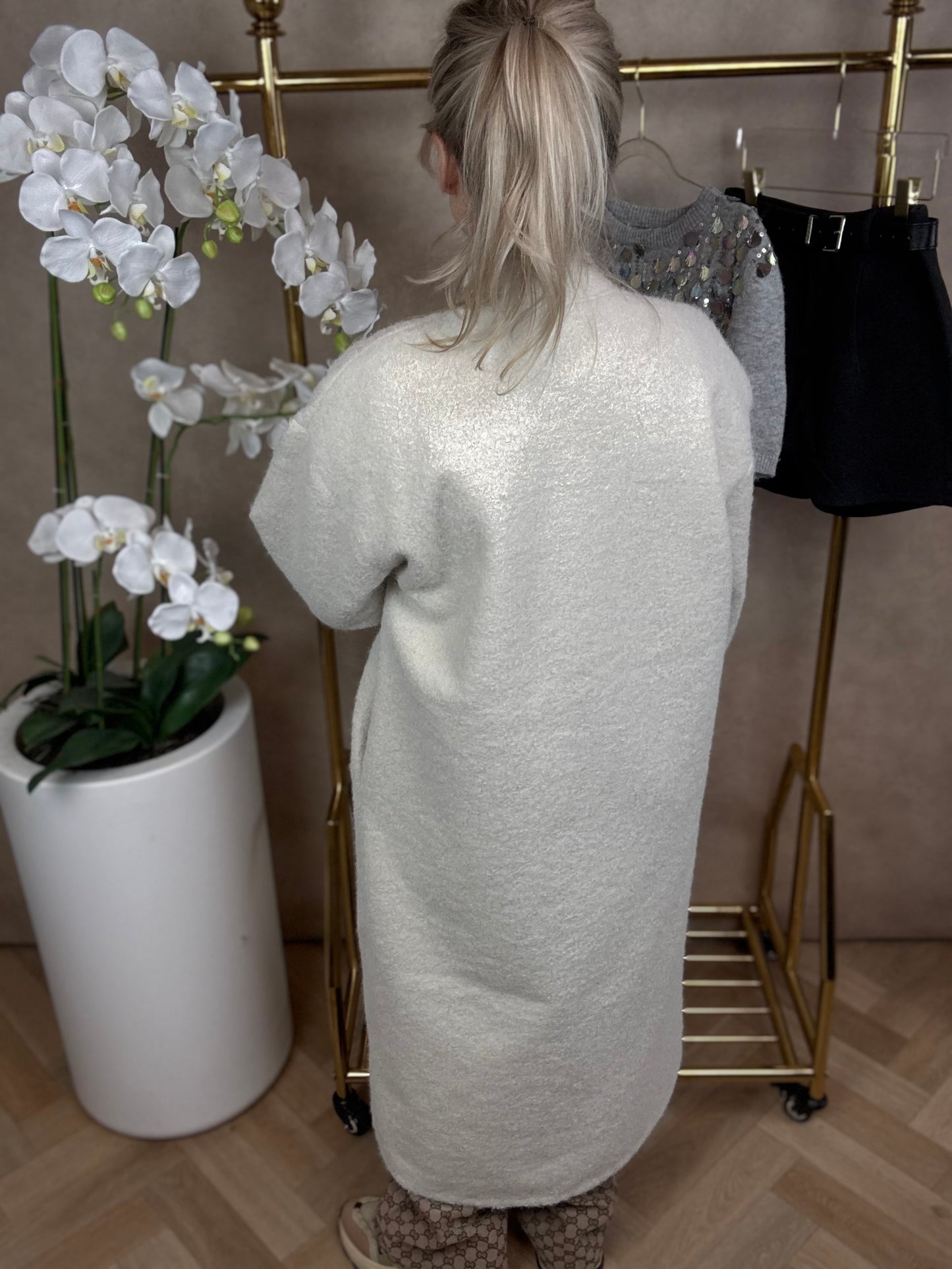 Vest| Lang | Crème