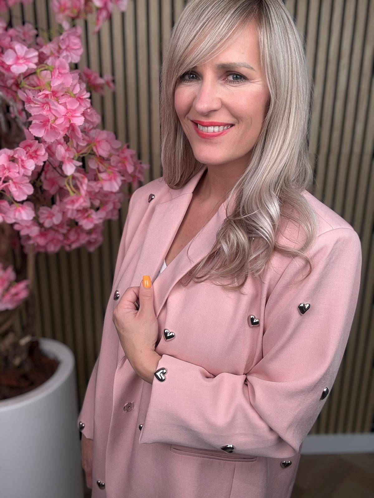 Blazer | Hartjes | Roze