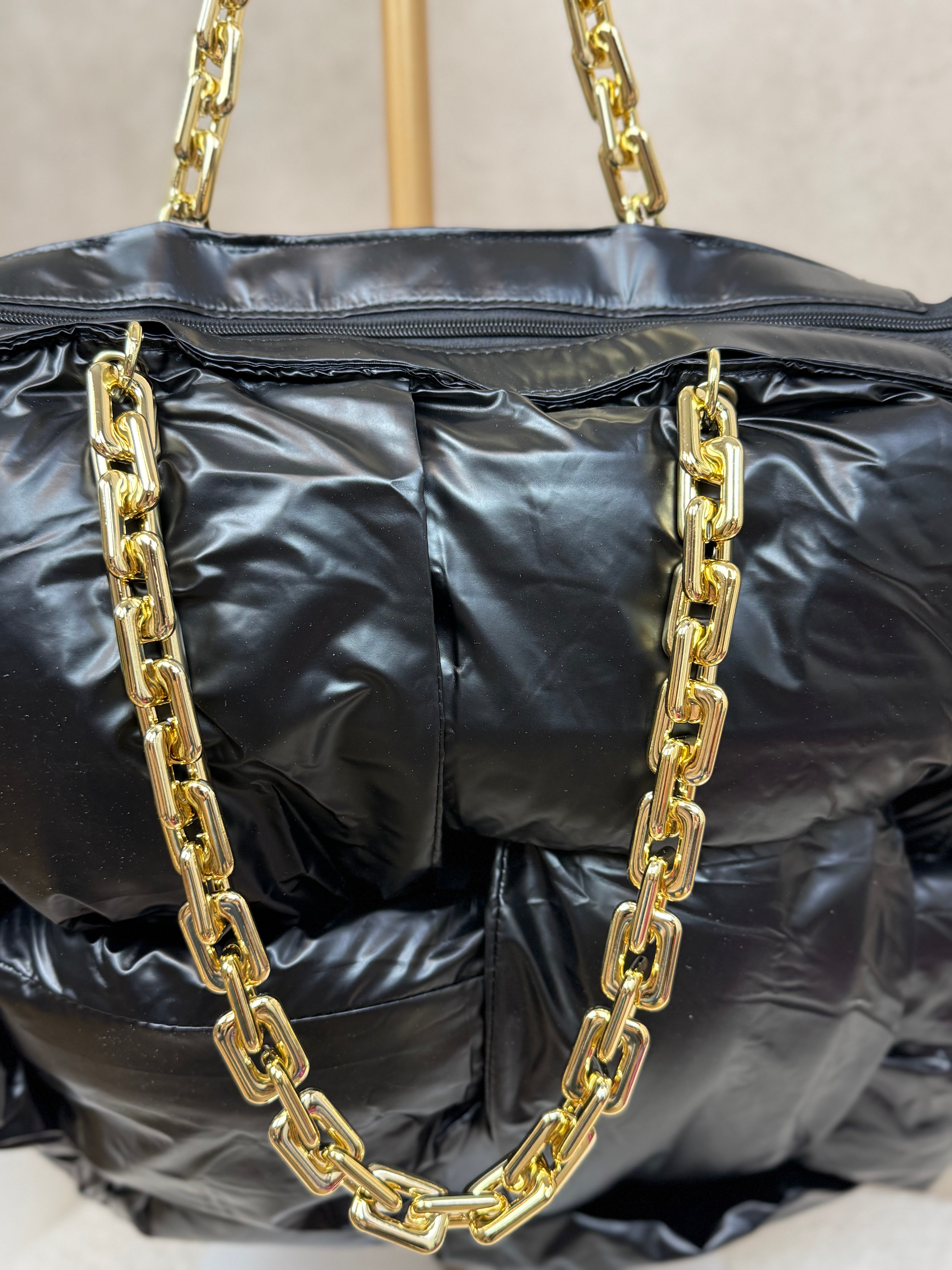 Tas | Puffy Chain | Zwart