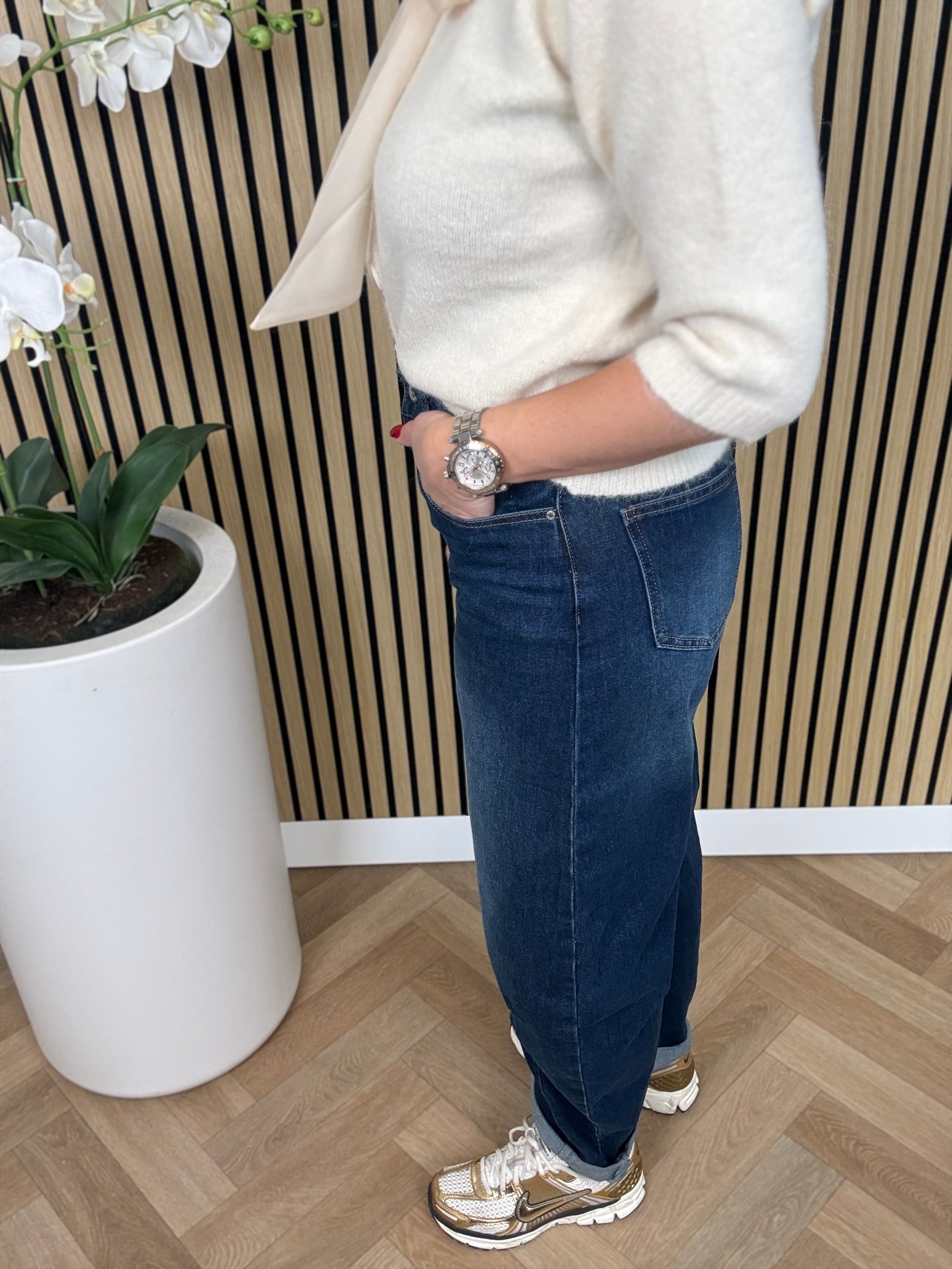 Jeans | Balloon | Donkerblauw