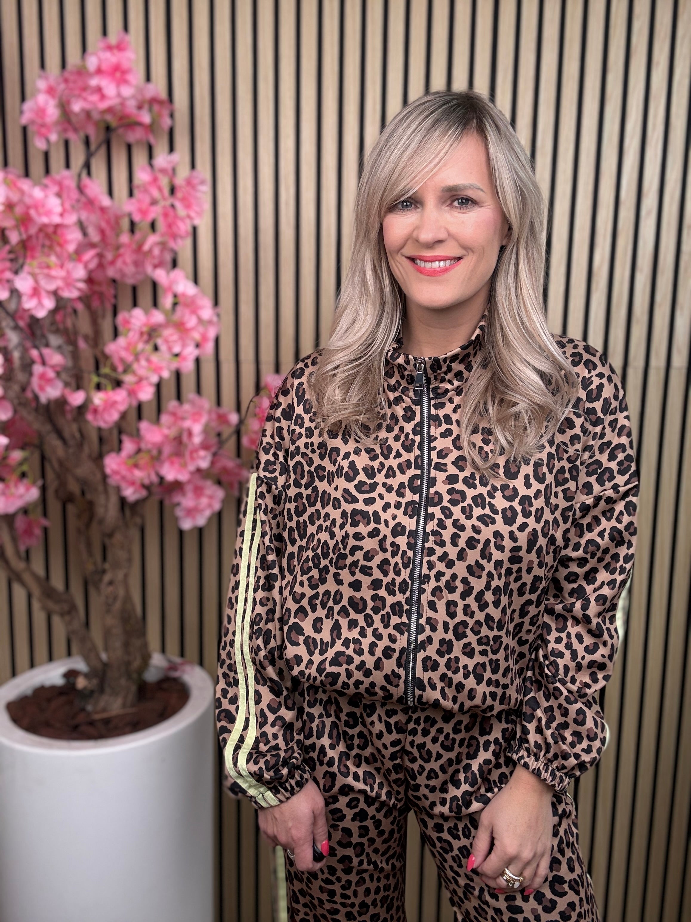 Jogging set | Leopard | Geel