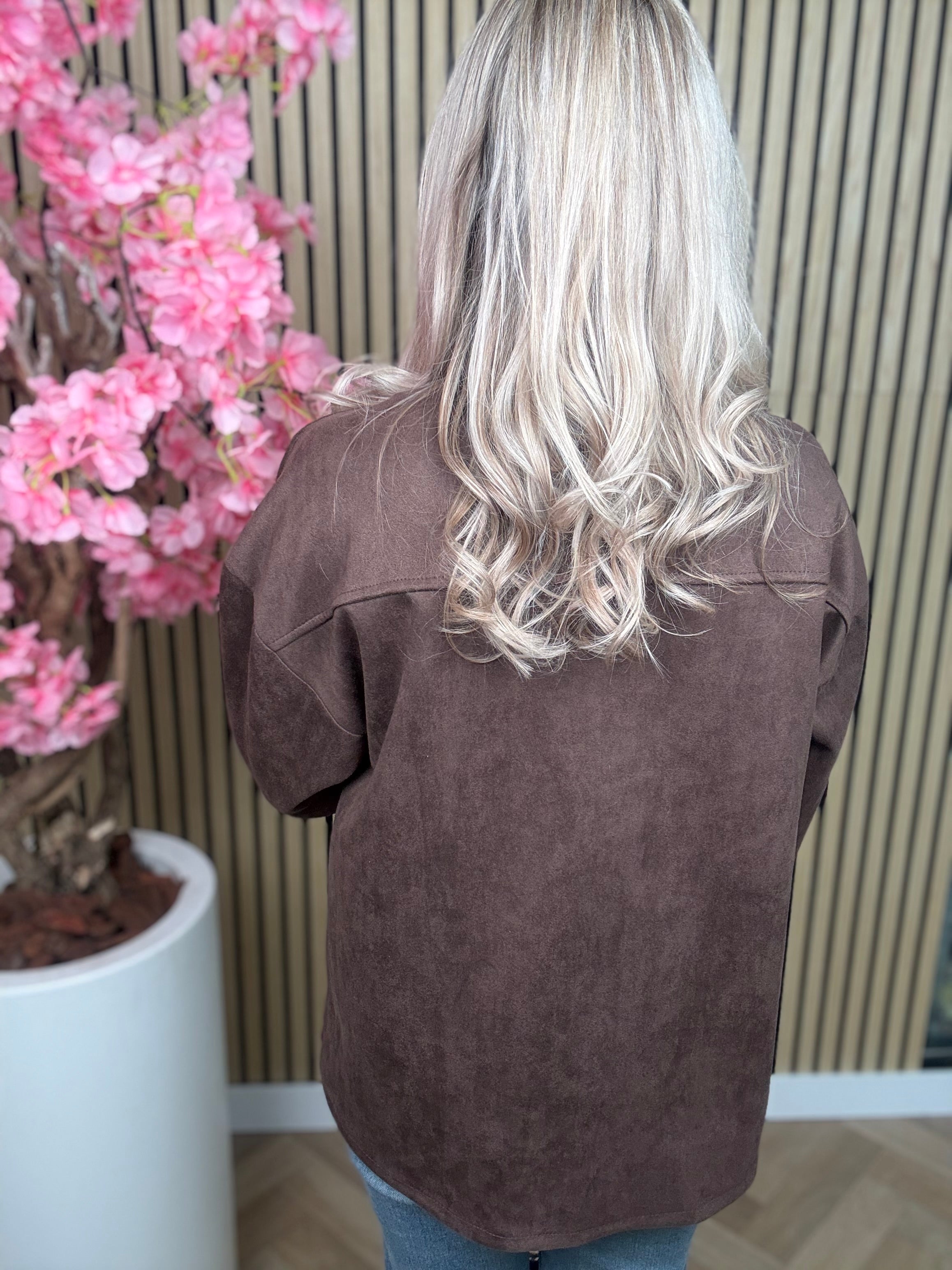 Jasje-Blouse| fringes | Suede-look