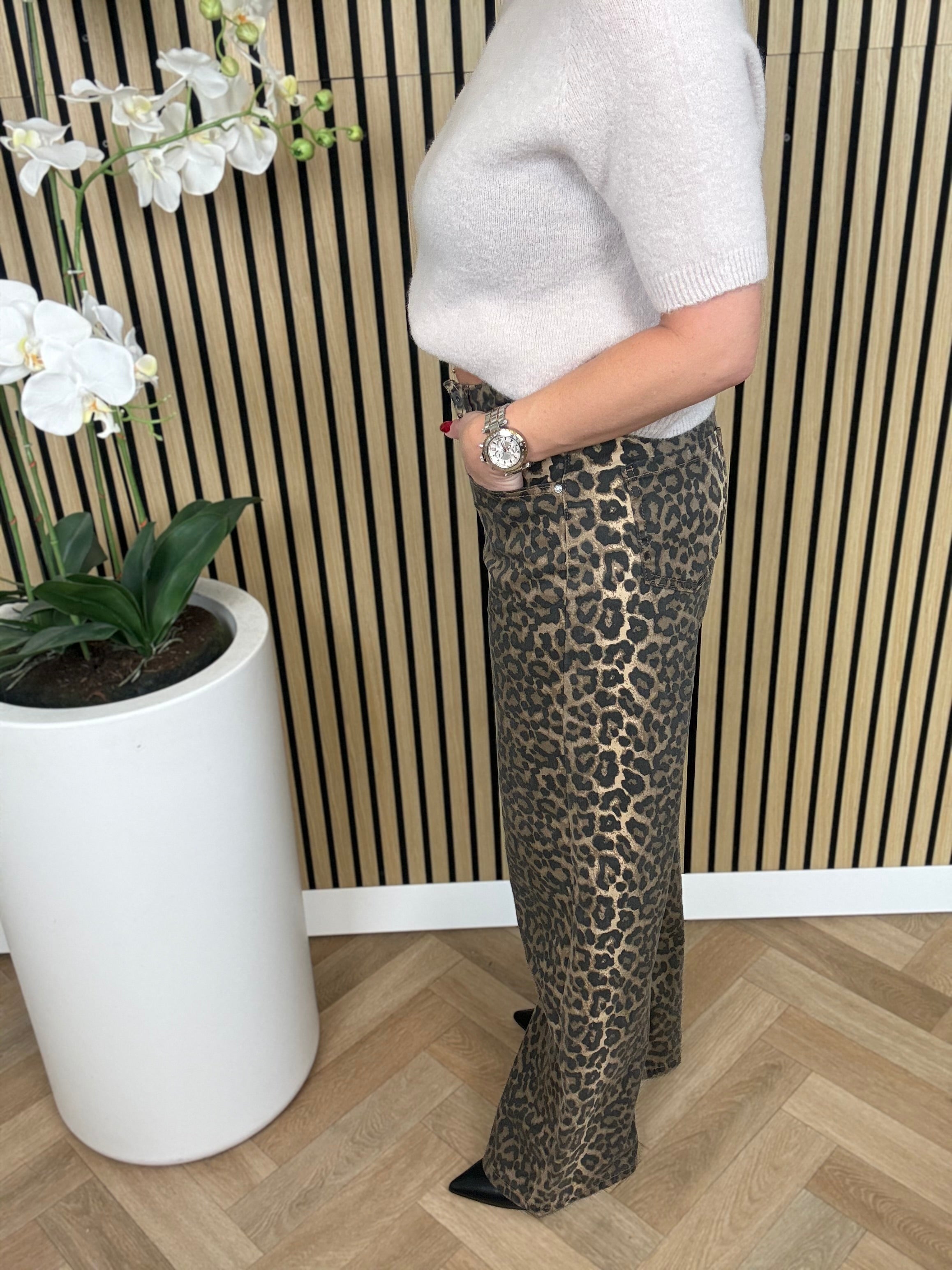 Jeans | Leopard | Azzurro