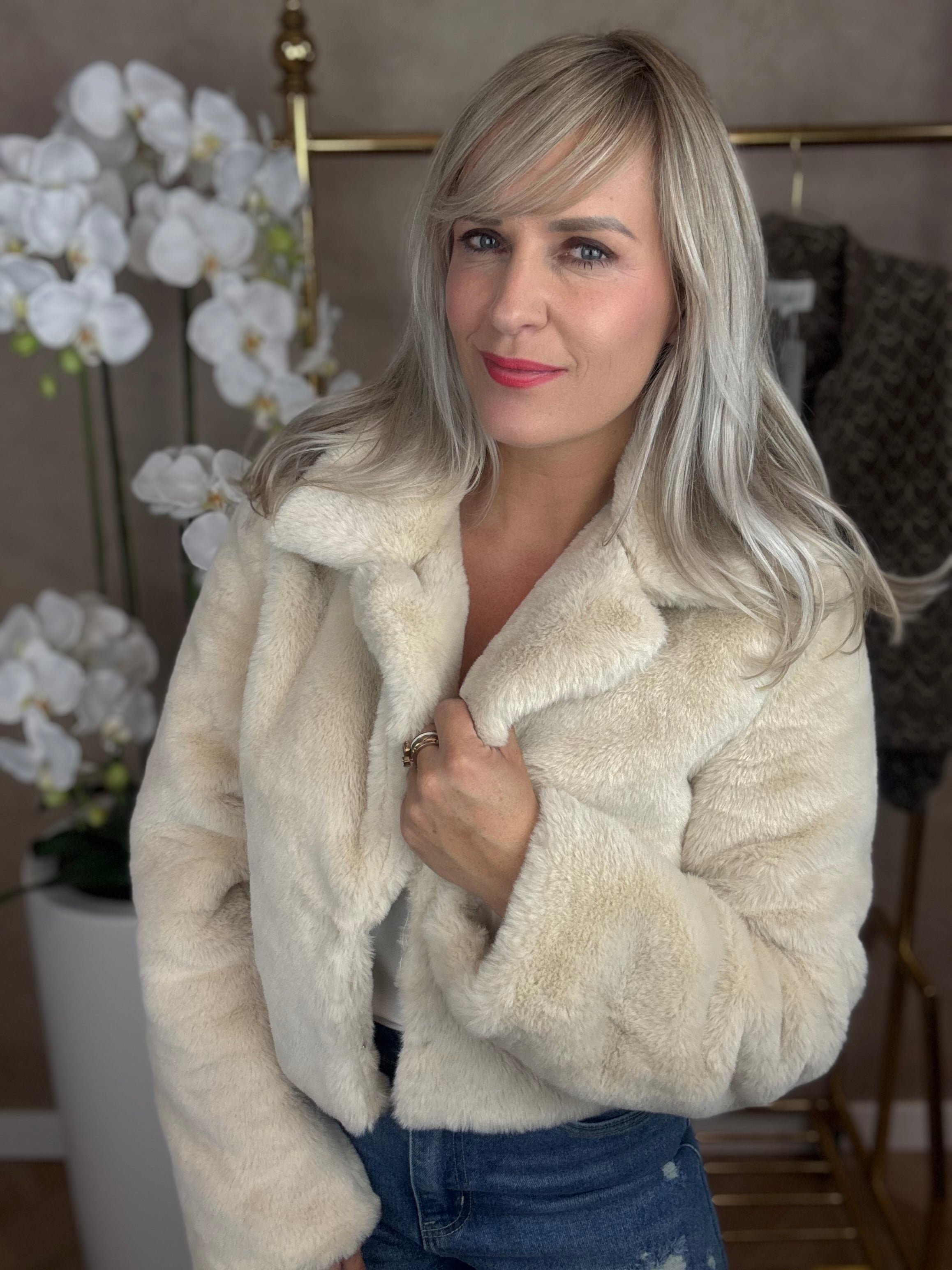 Jas | Faux | Beige