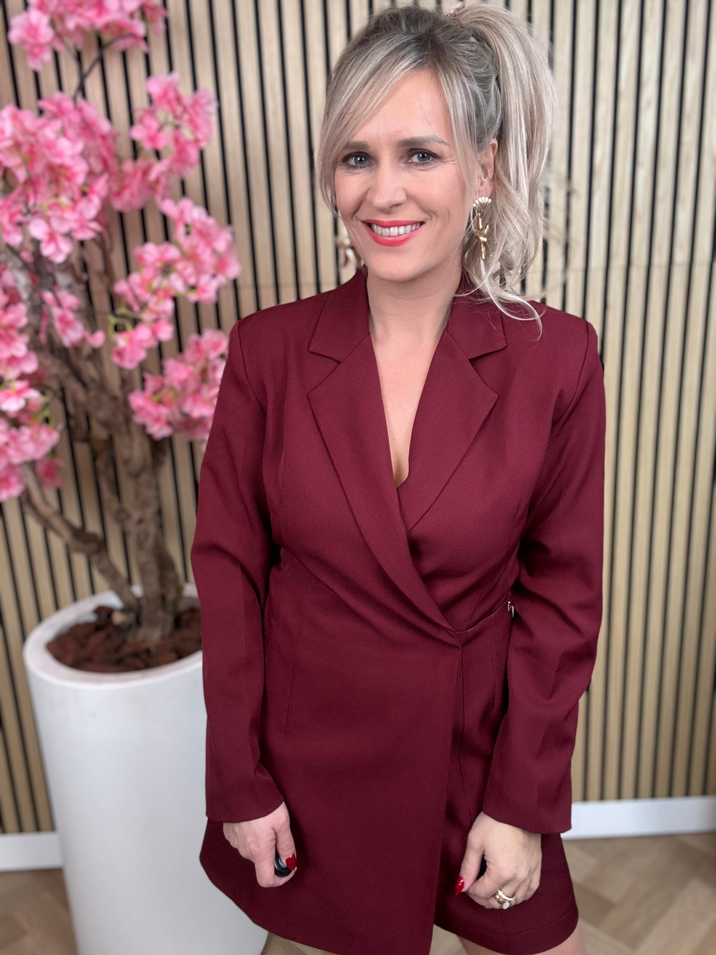 playsuit | Ambika | Bordeaux rood