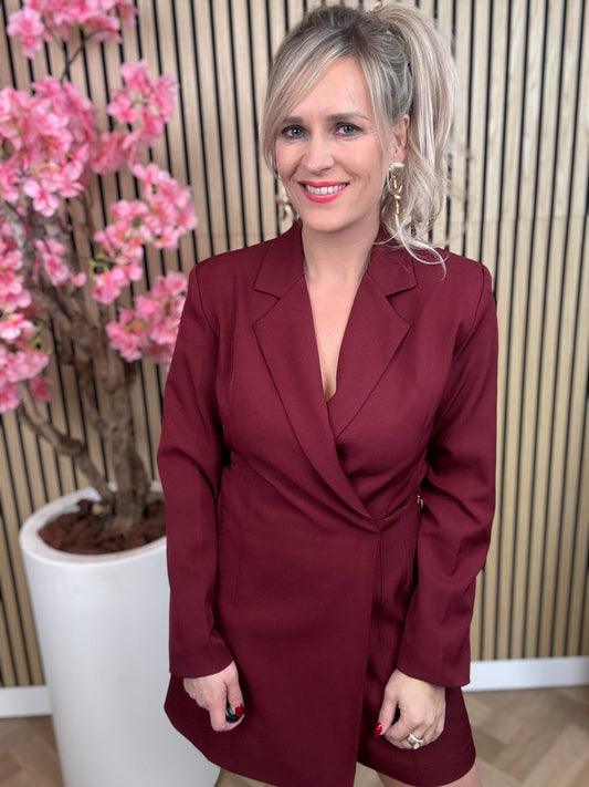 playsuit | Ambika | Bordeaux rood