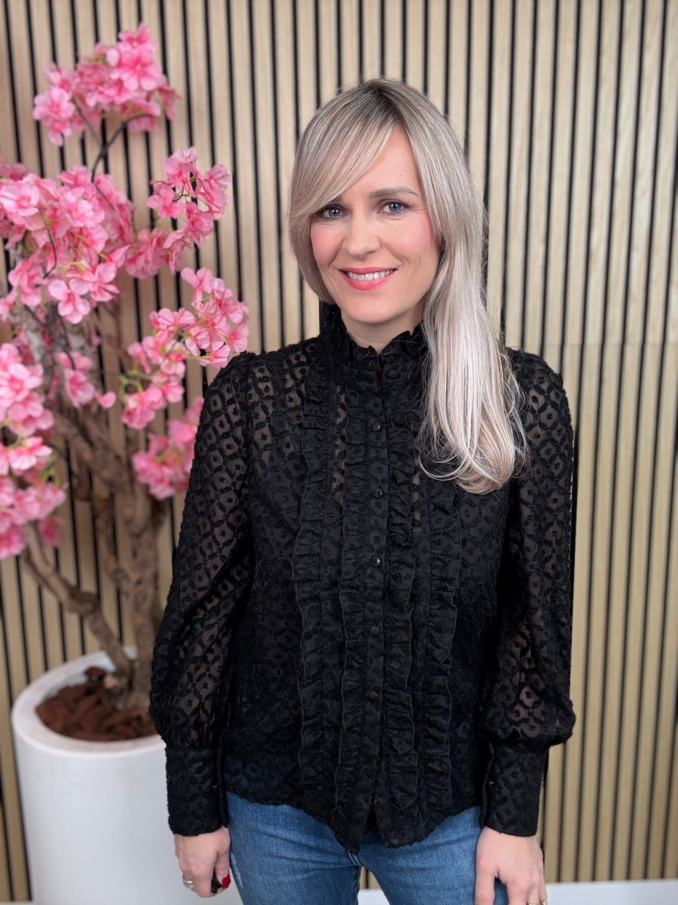 Blouse | Maureen | Zwart