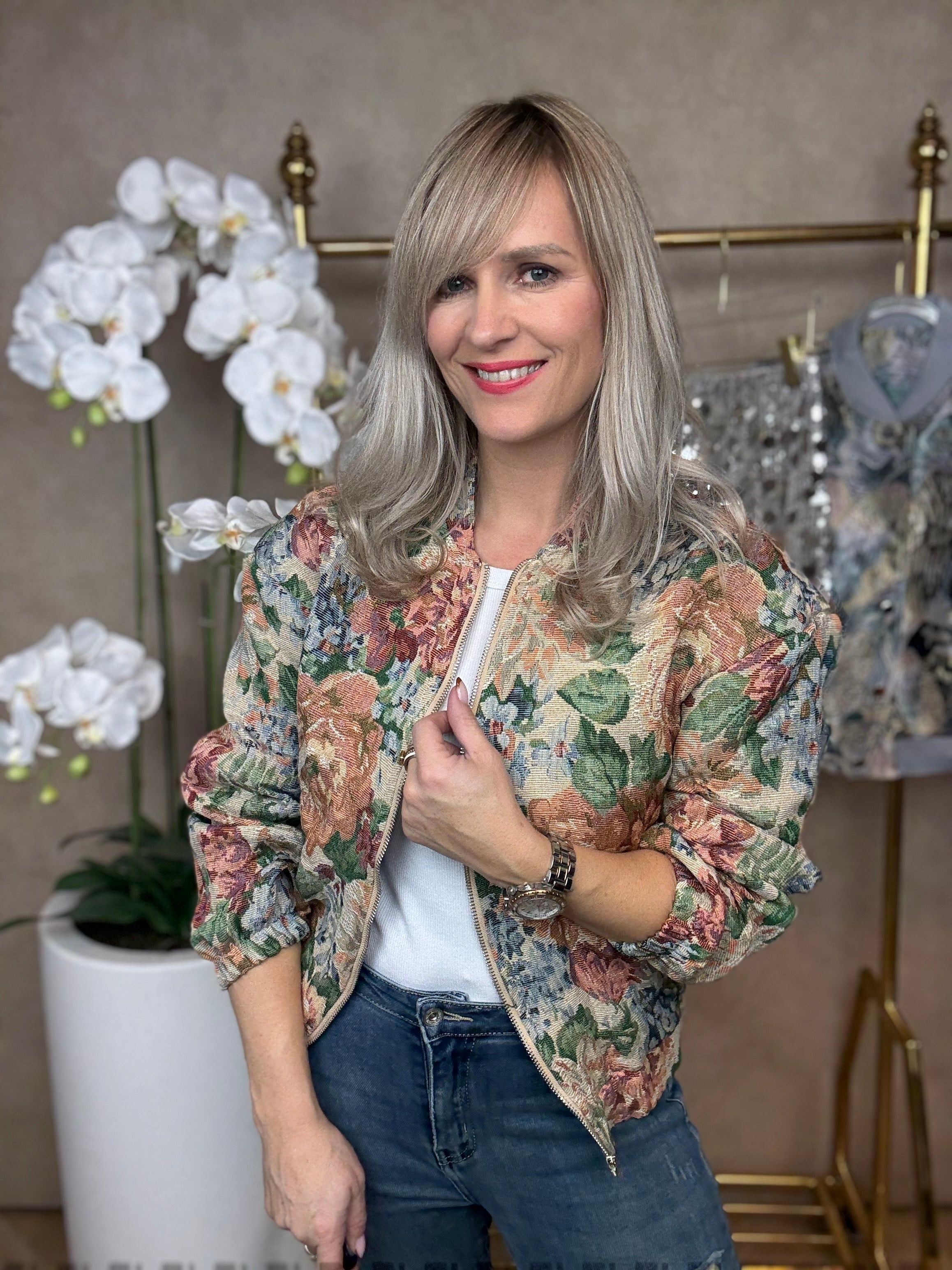 Jasje | Bloemenprint | Beige