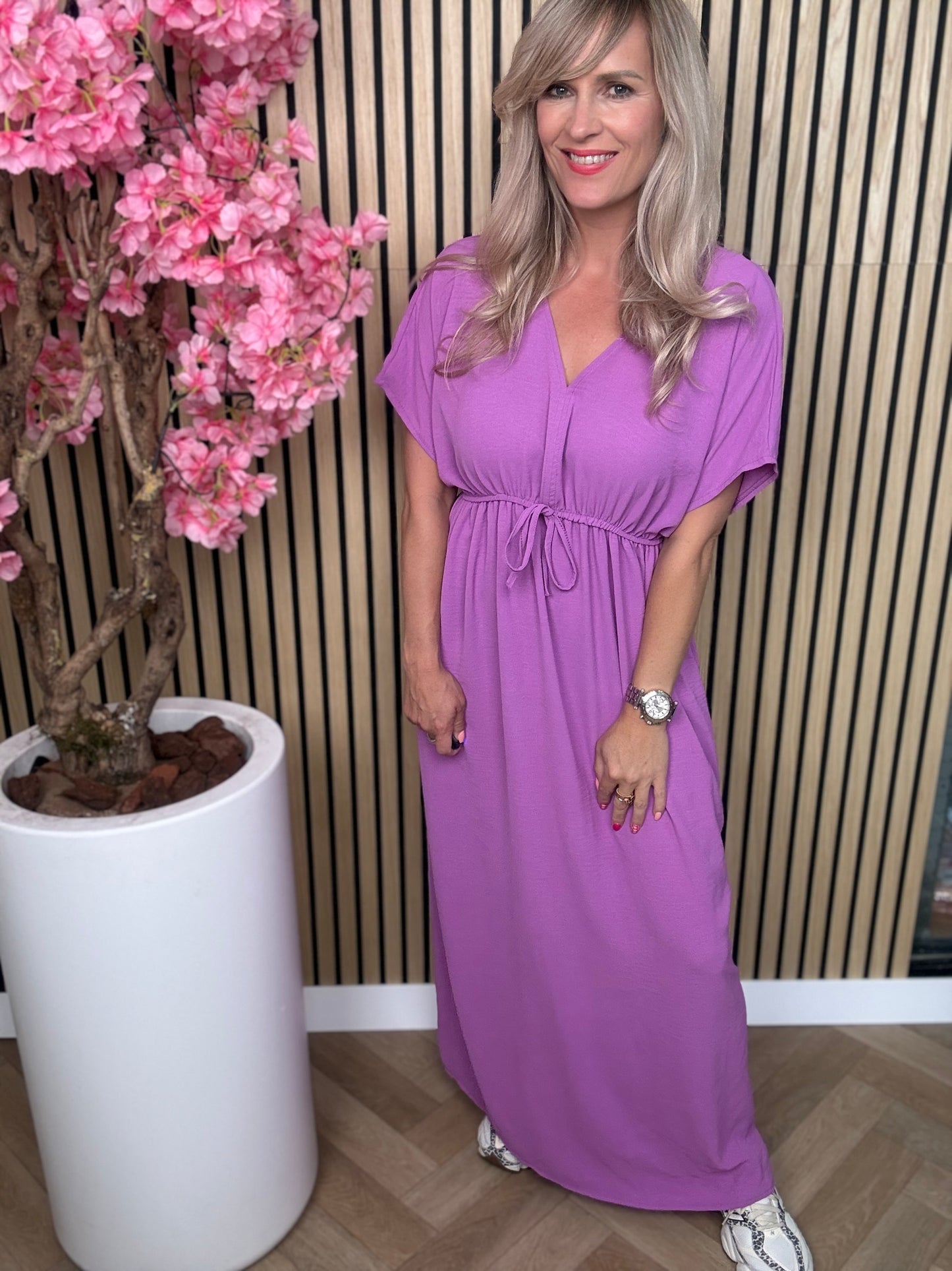 Azzurro | Maxi Jurk | Paars