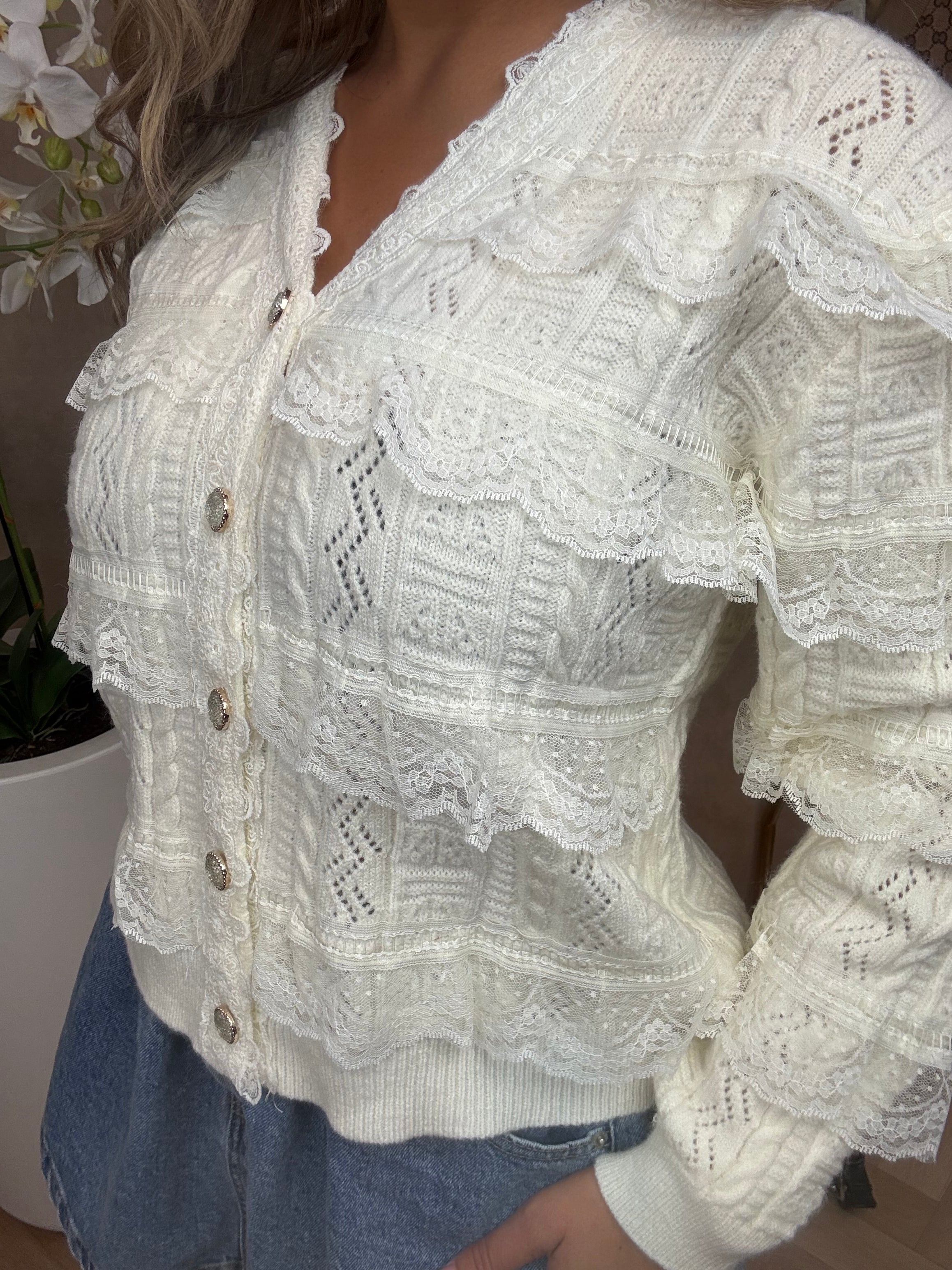 Vestje | Roessels | Creme