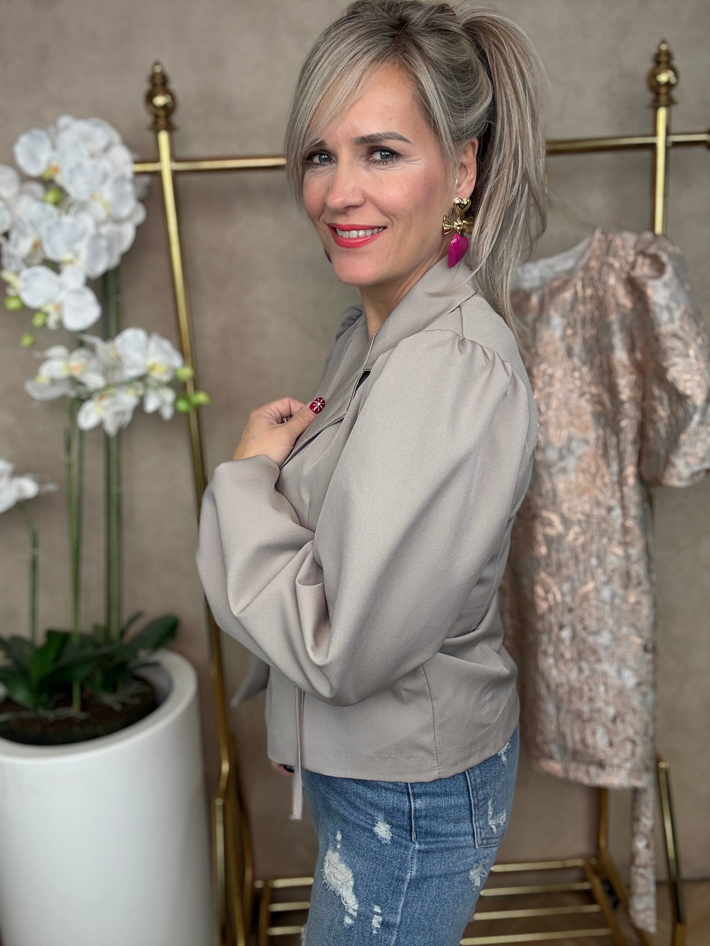 Blazer | Inge | Taupe