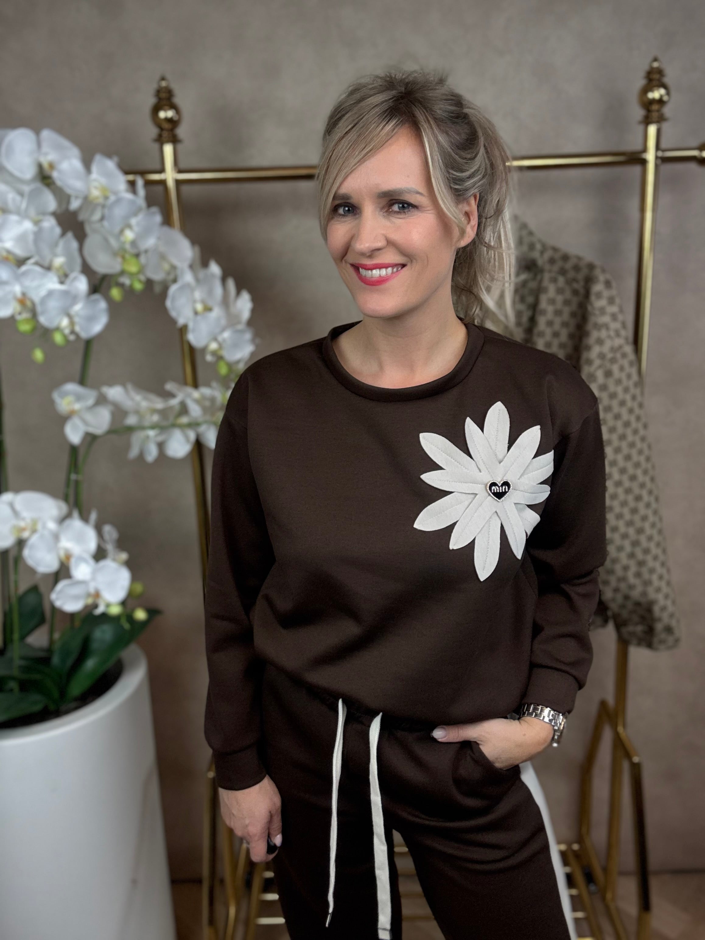 2-Delige set | Bloem | Bruin