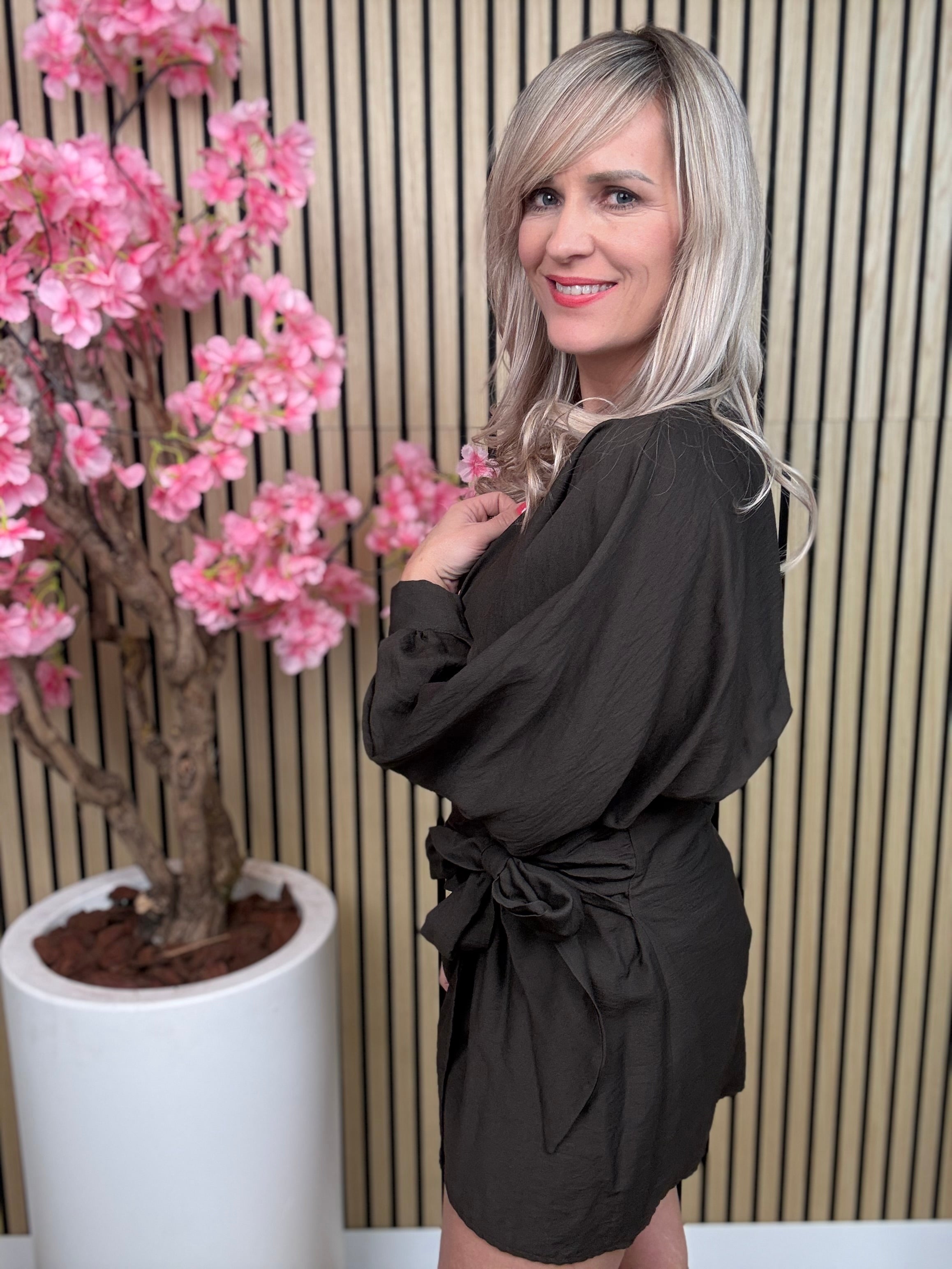 Jurk | Melissa | Chocolade bruin