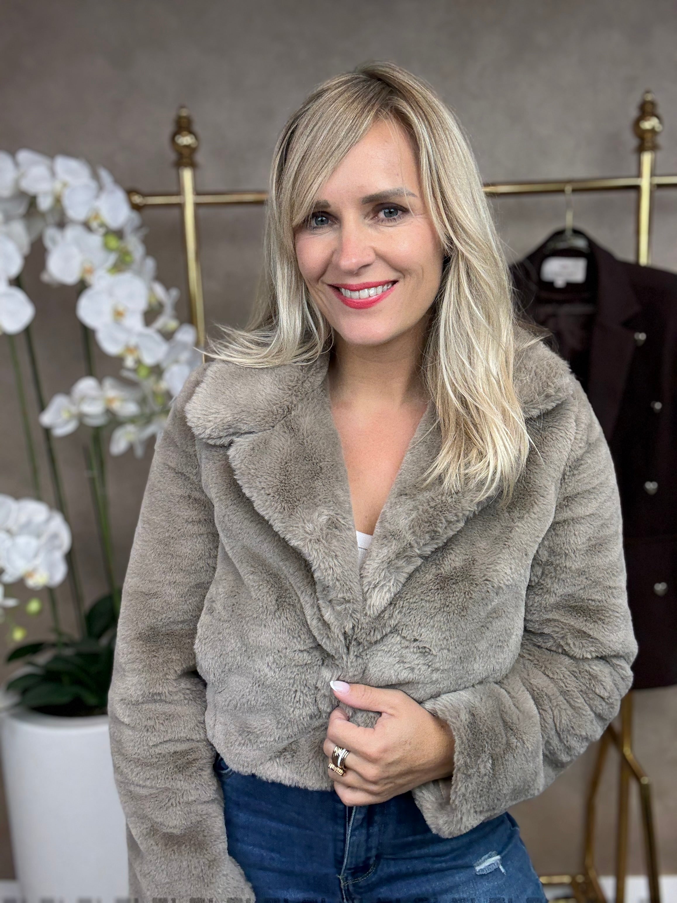Jas | Faux | Taupe