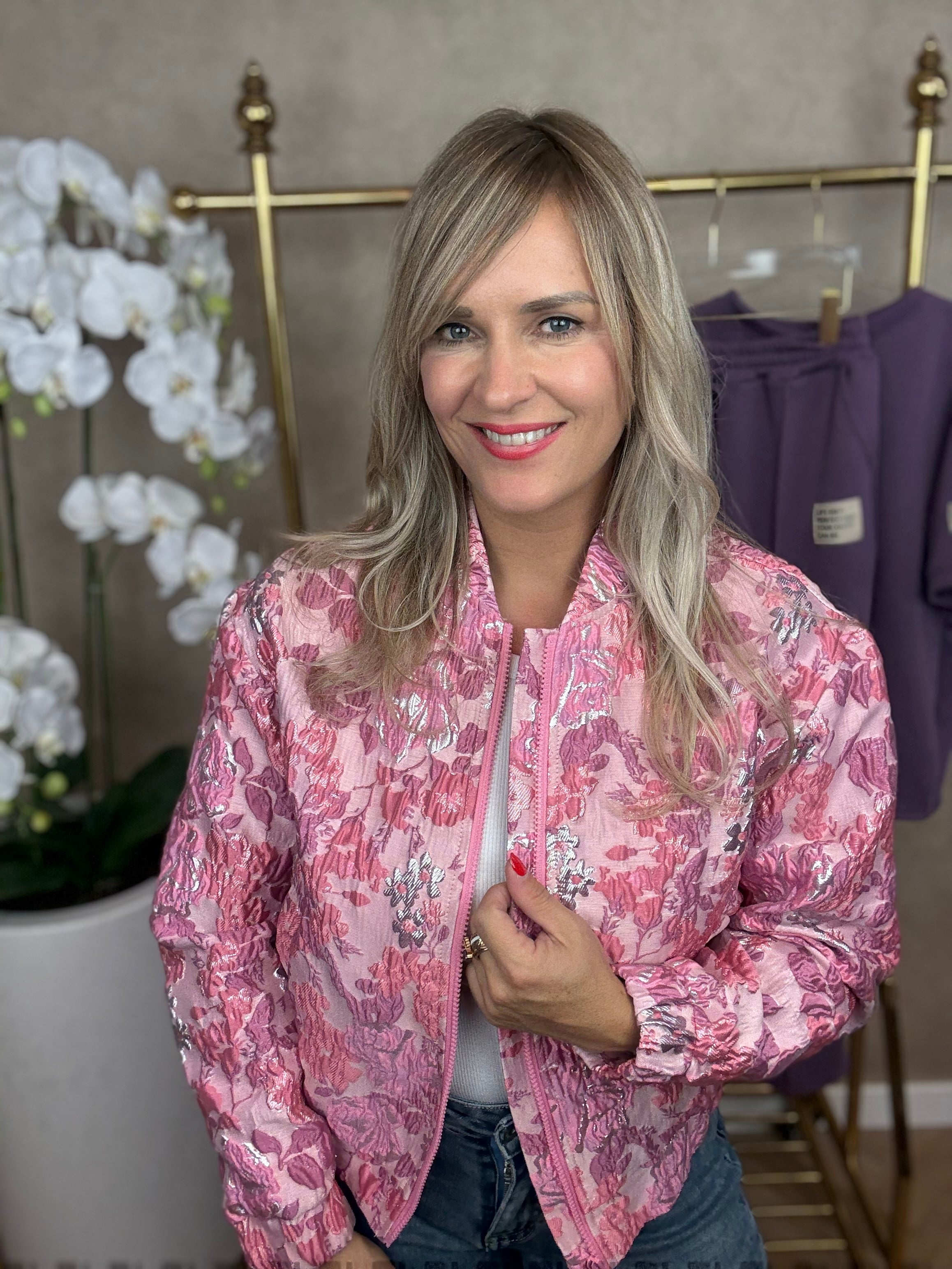 Bomber | Flower| Roze