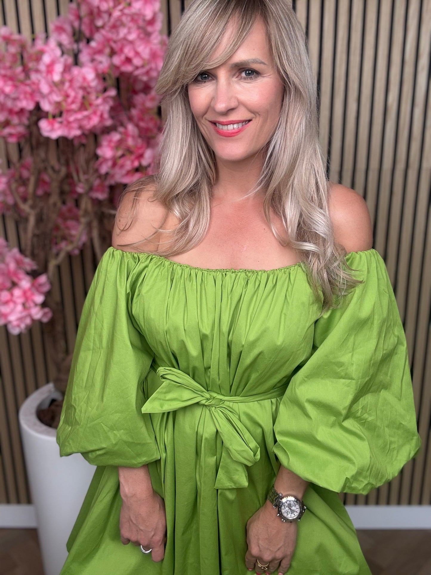 Azzurro | Off-Shoulder | Jurk 💚