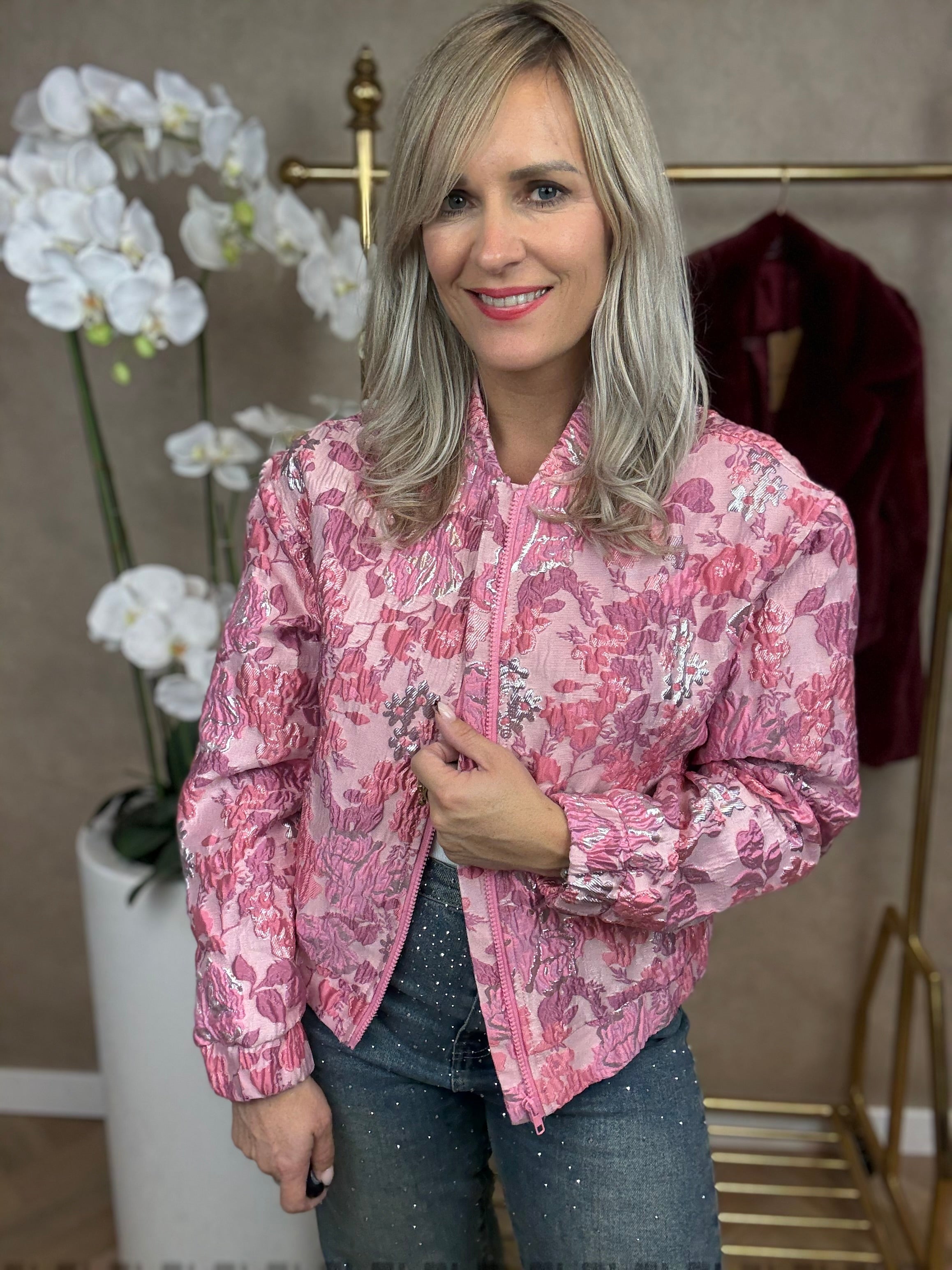 Bomber | Flower| Roze