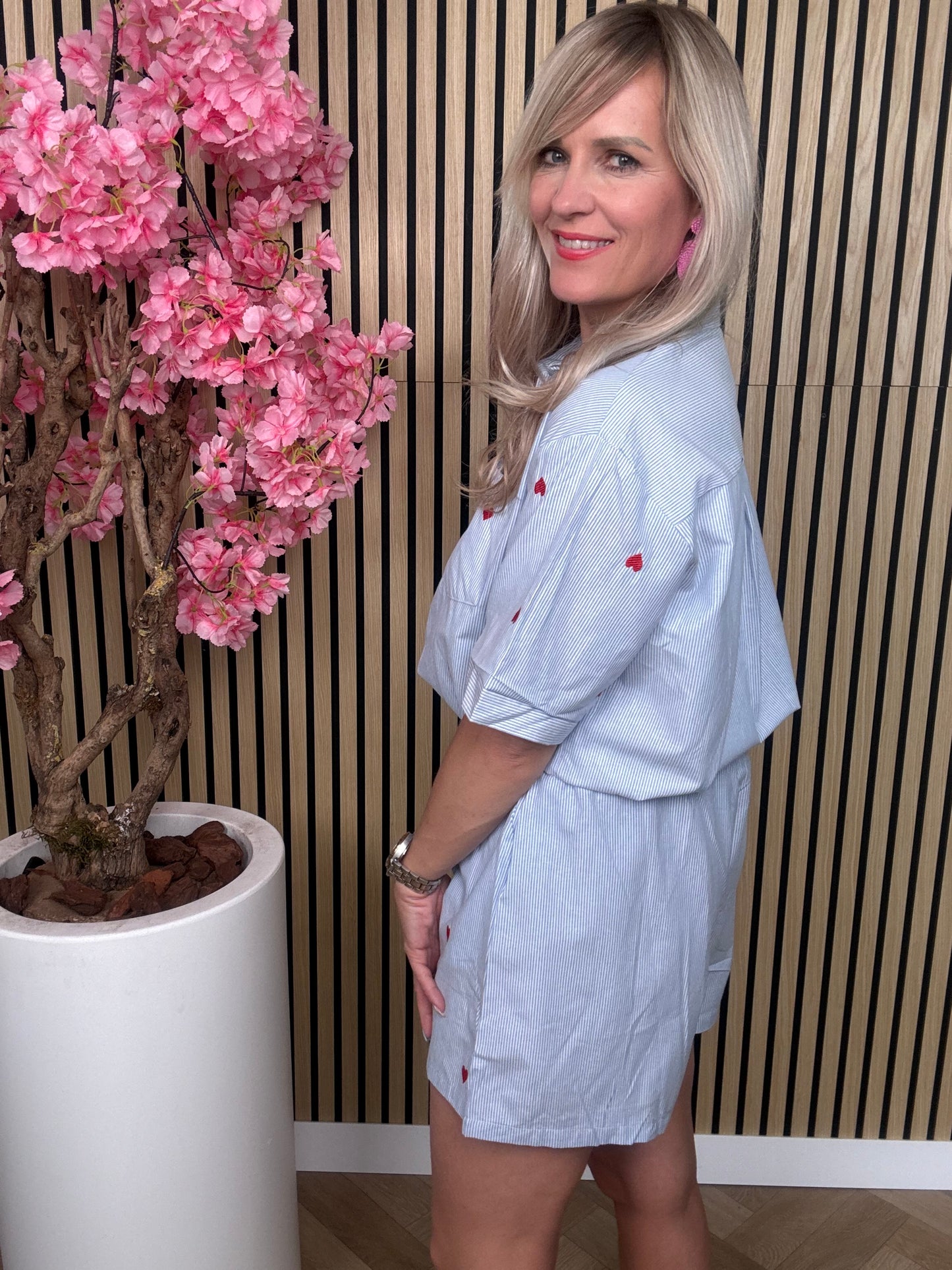 Set | Hartjes Blouse | Blauw