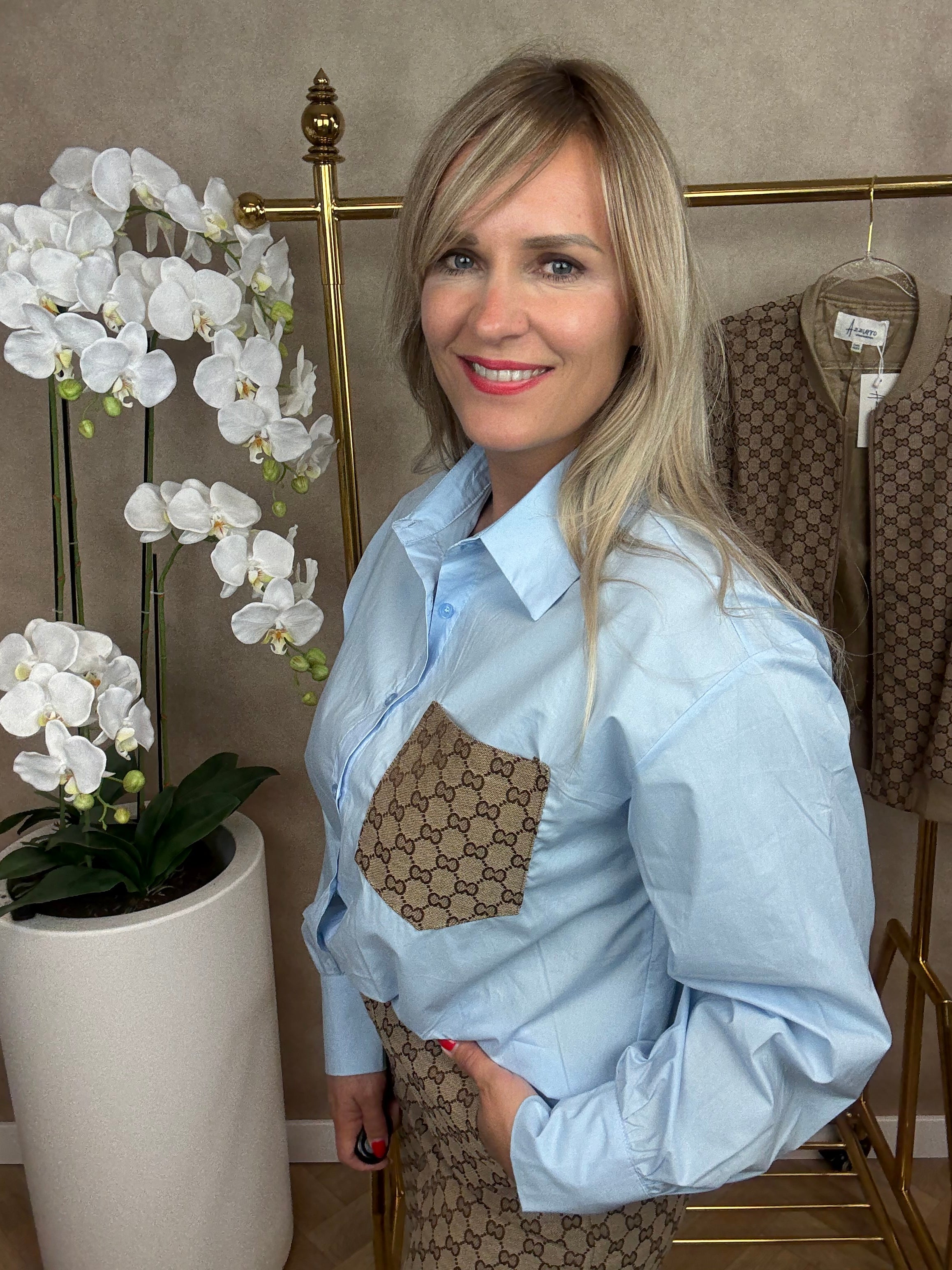 Blouse | Luxury | Blauw
