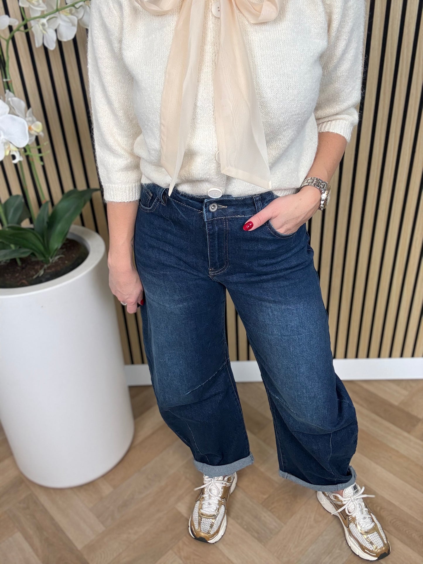 Jeans | Balloon | Donkerblauw