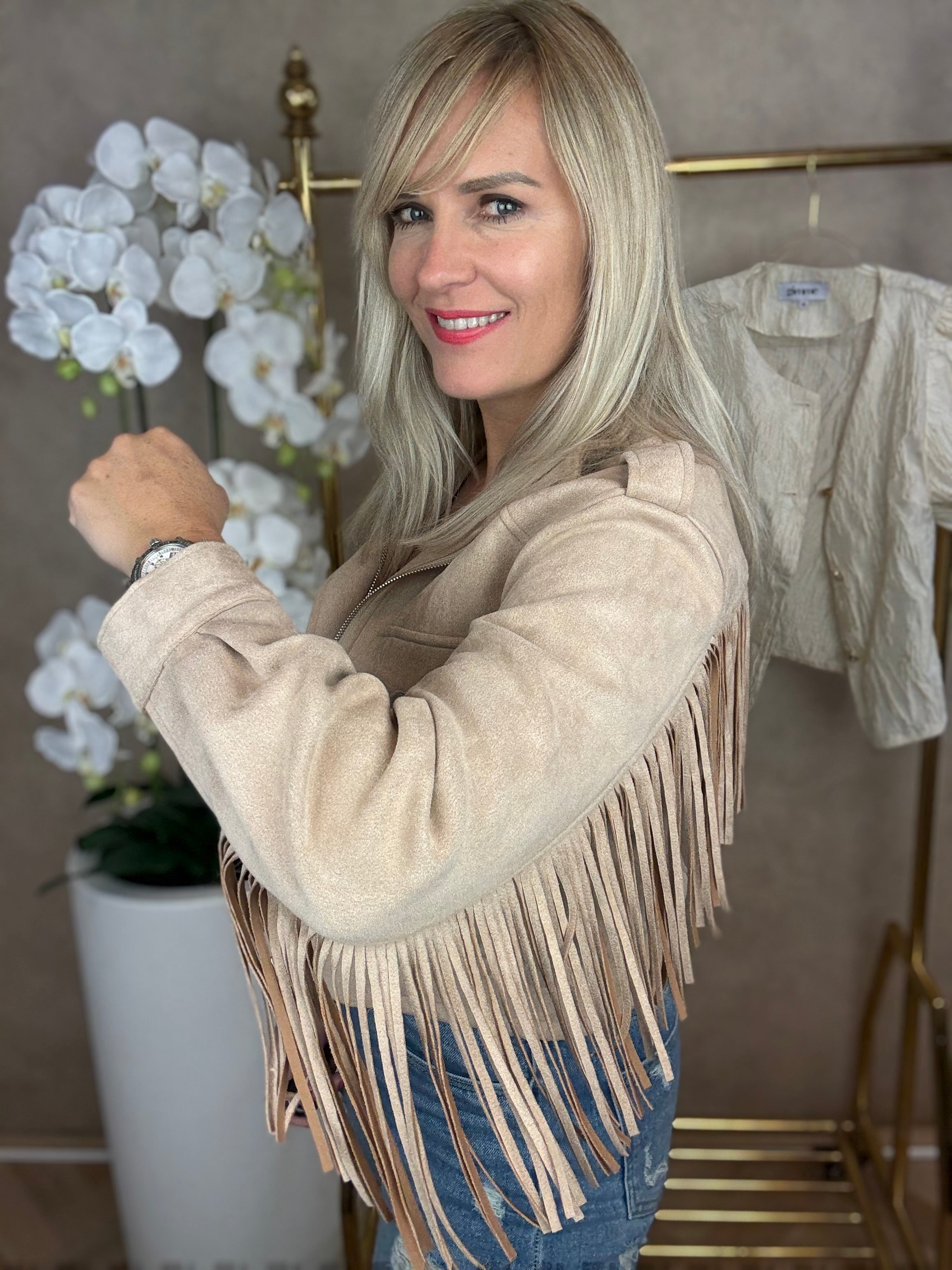 Jasje | Fringes | Taupe