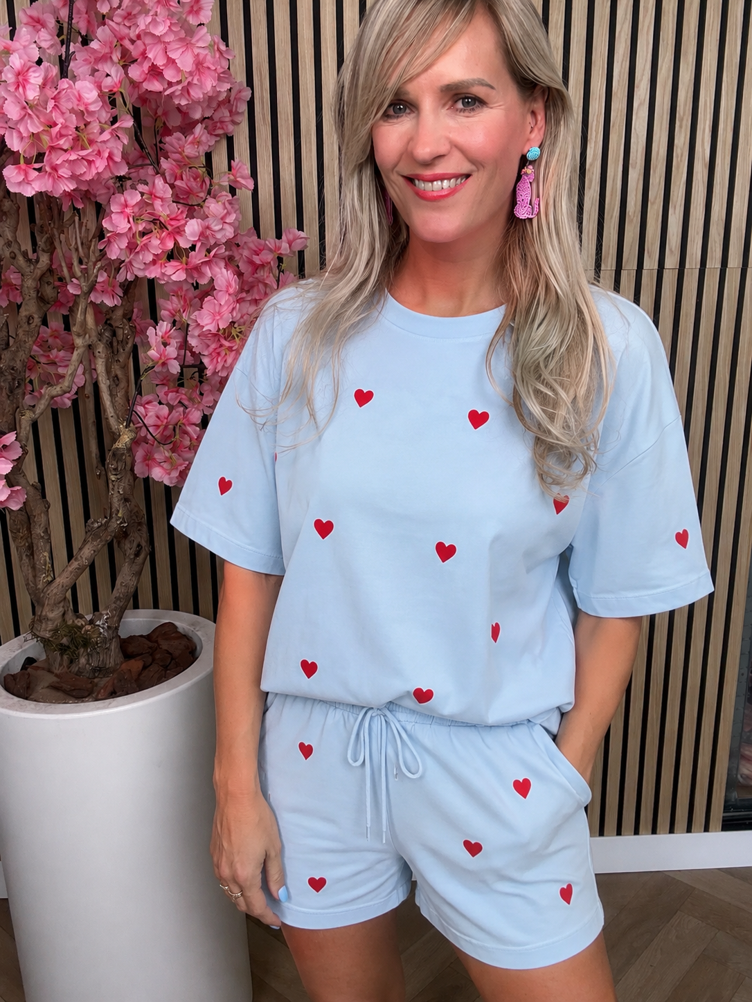 Set | Hartjes | Blauw