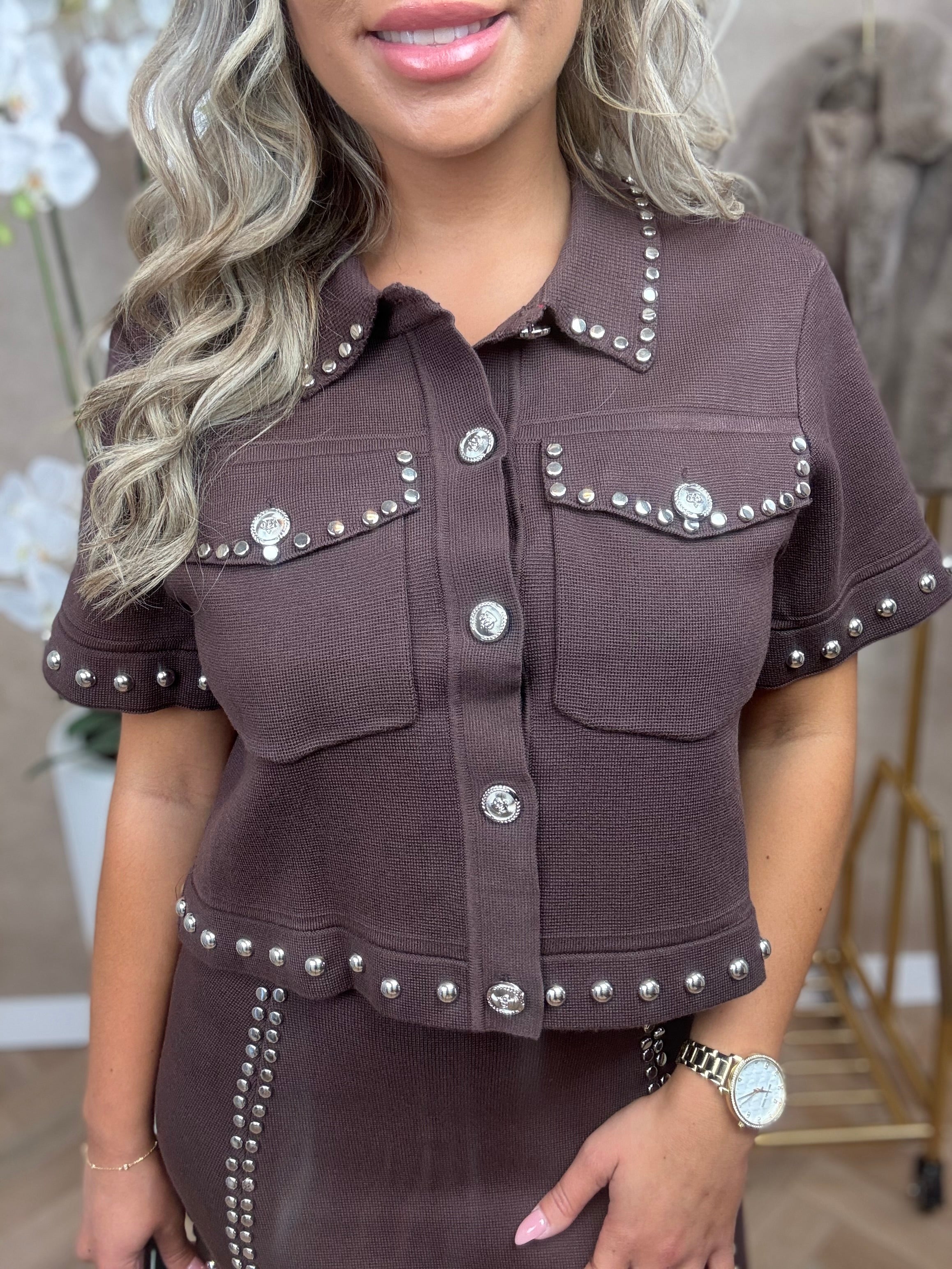 Setje | Studs | Bruin