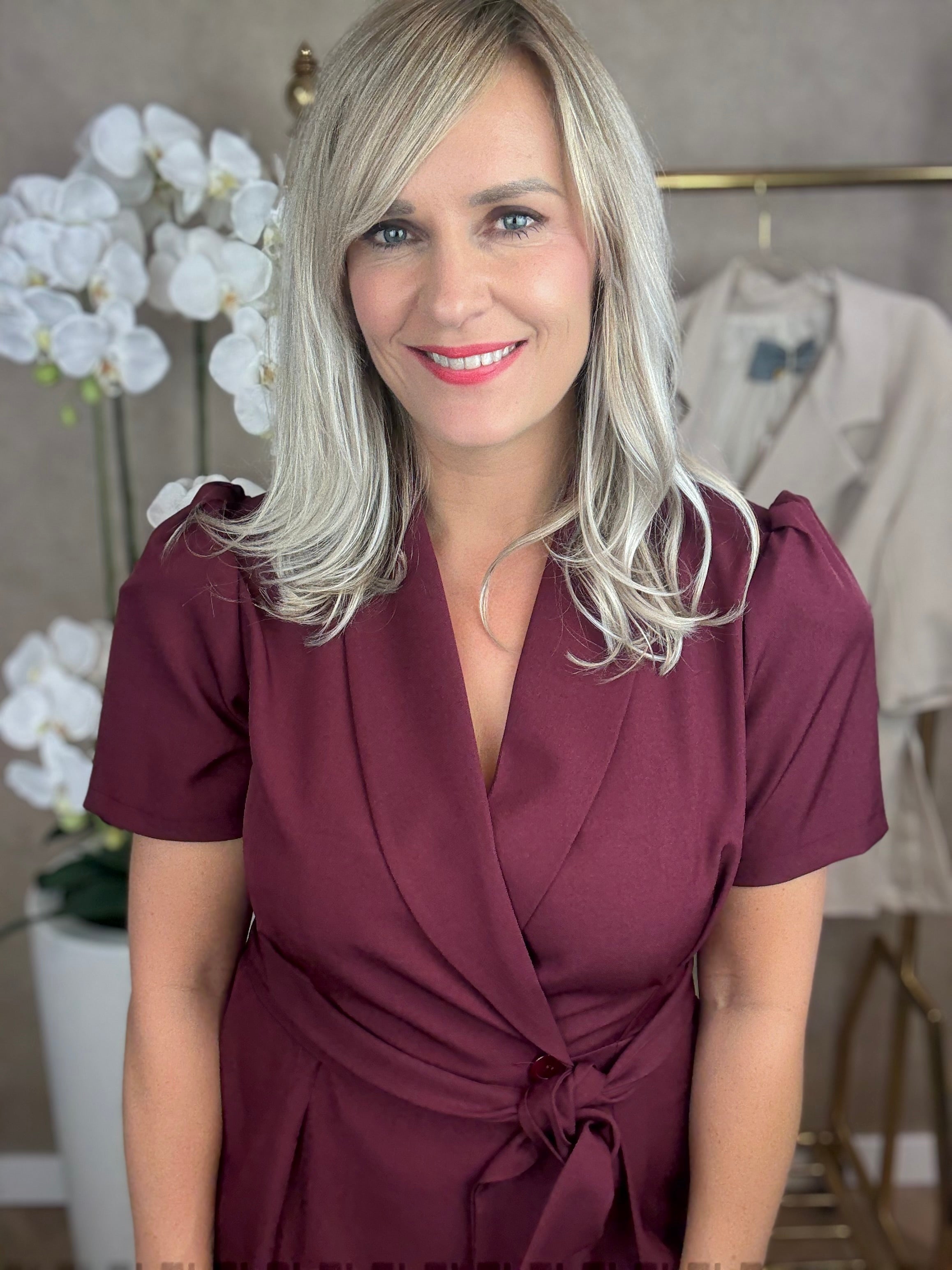 Jumpsuit | Milou | bordeaux rood