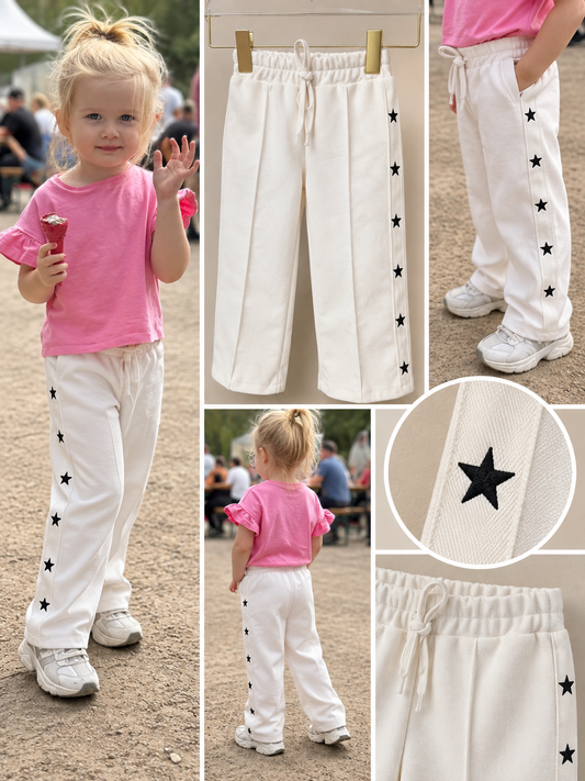 Broek | Stars | Wit