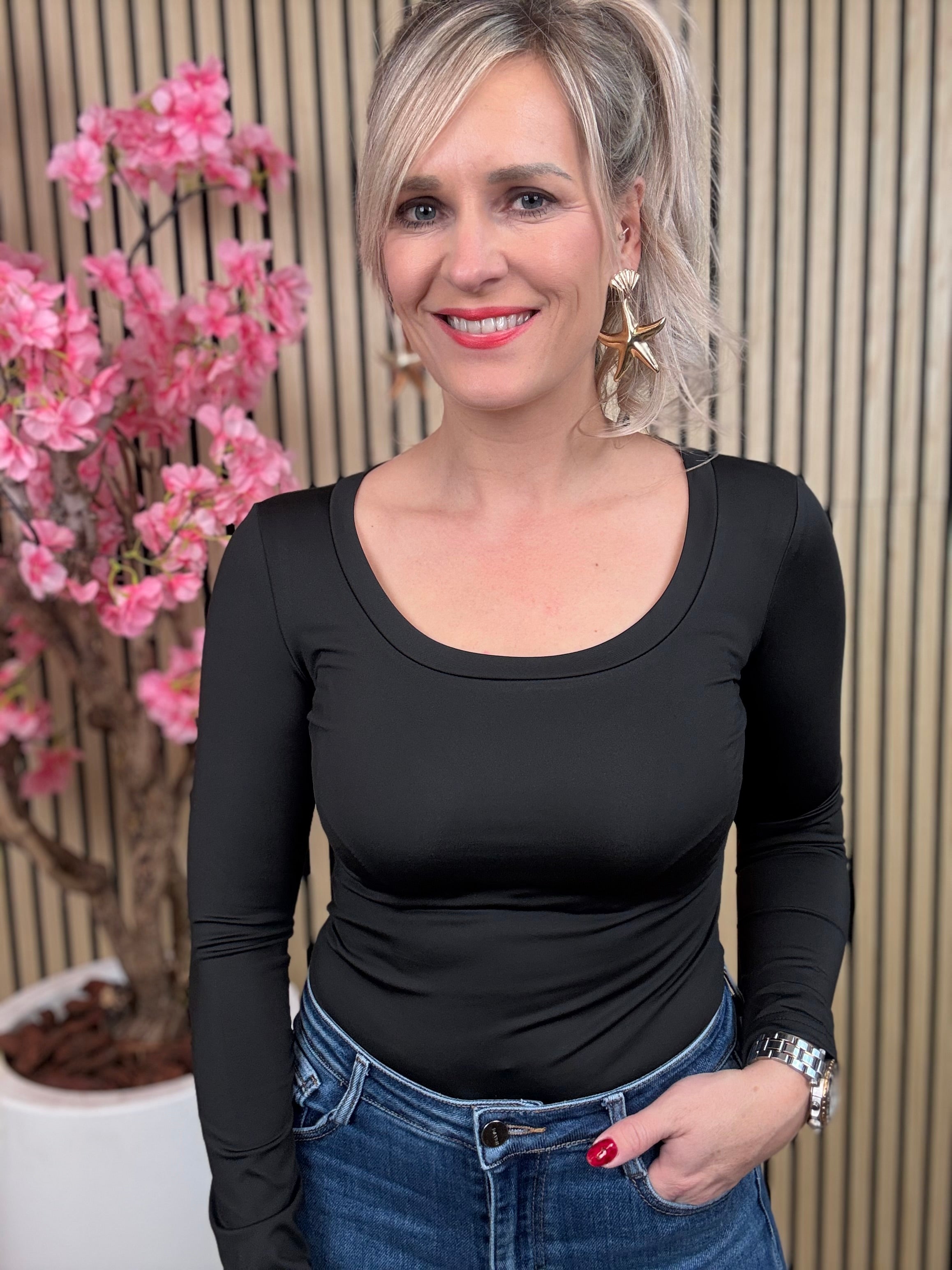 Body | Lange mouw | Zwart